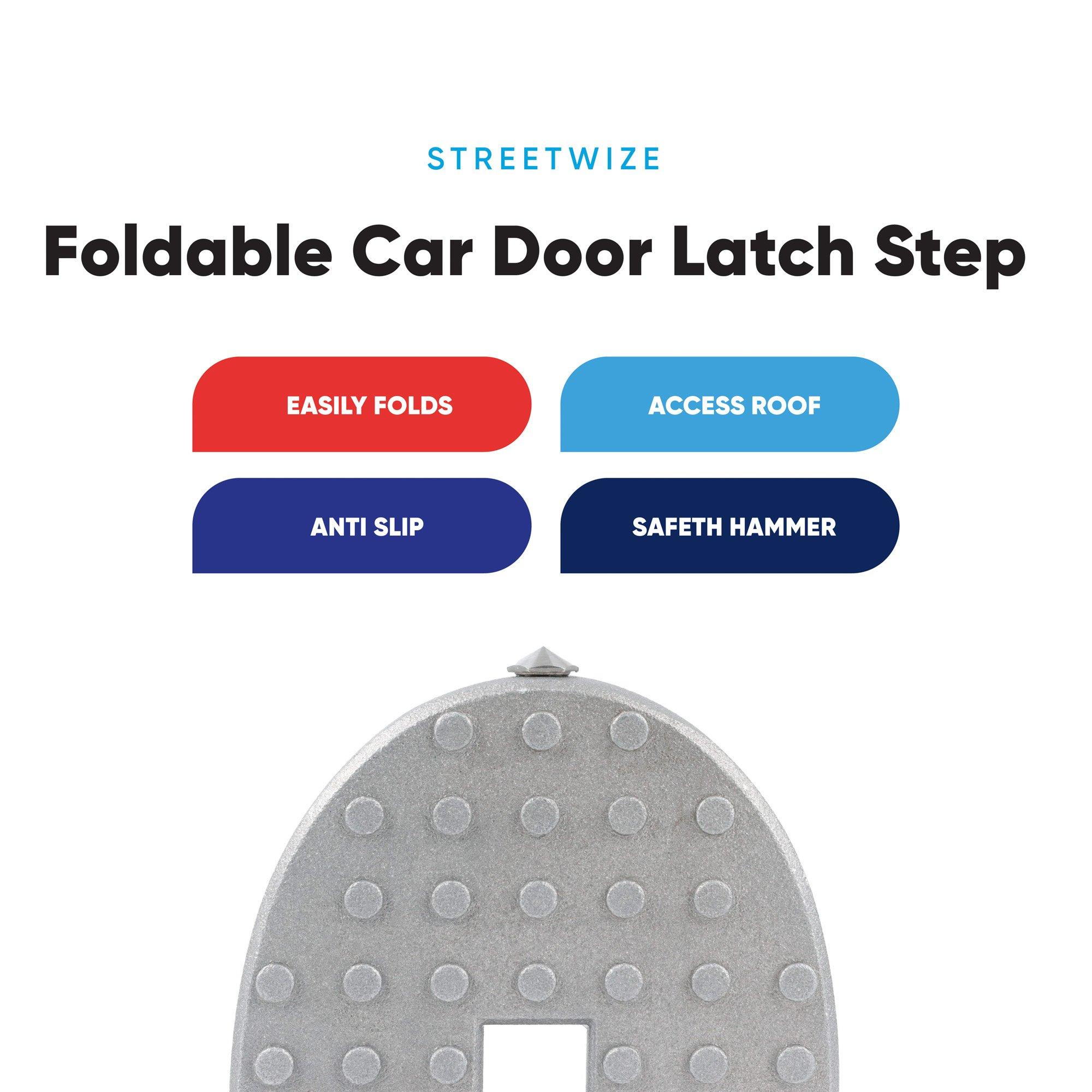 Grey - Streetwize - Foldable Car Door Latch Step - 5