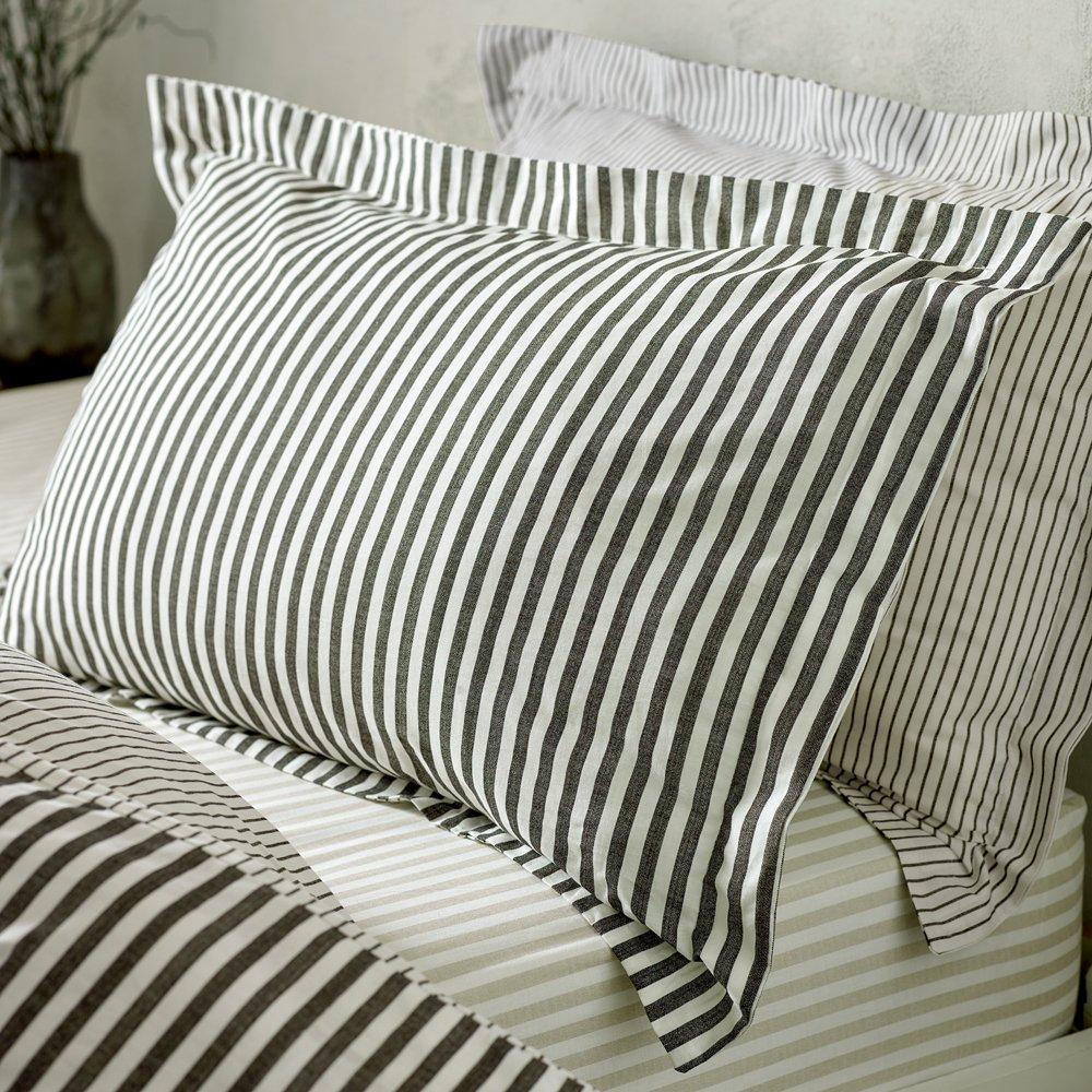 Hebden Melange Stripe Pillowcases