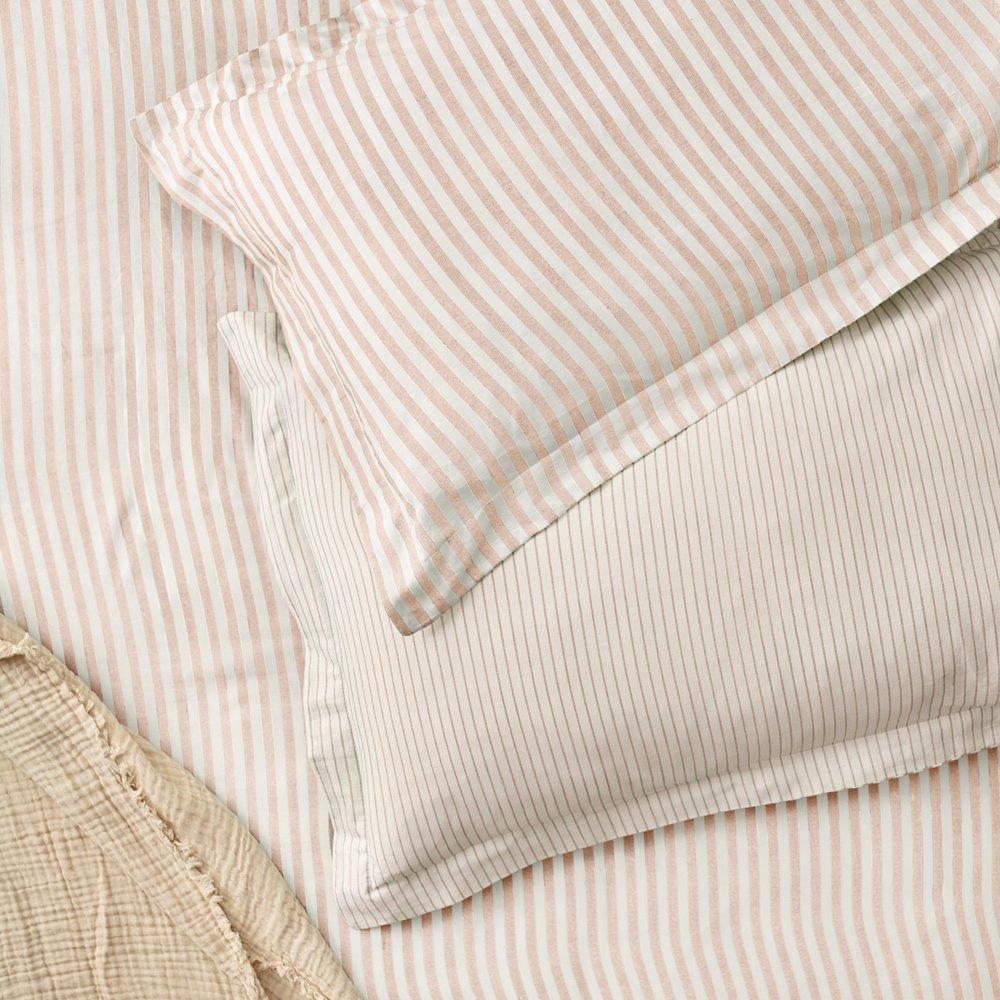 Hebden Melange Stripe Pillowcases
