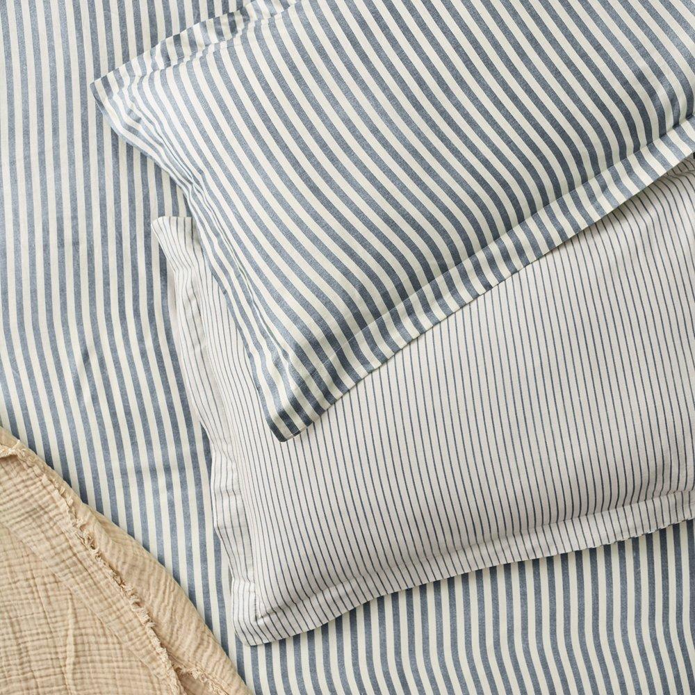 Hebden Melange Stripe Pillowcases