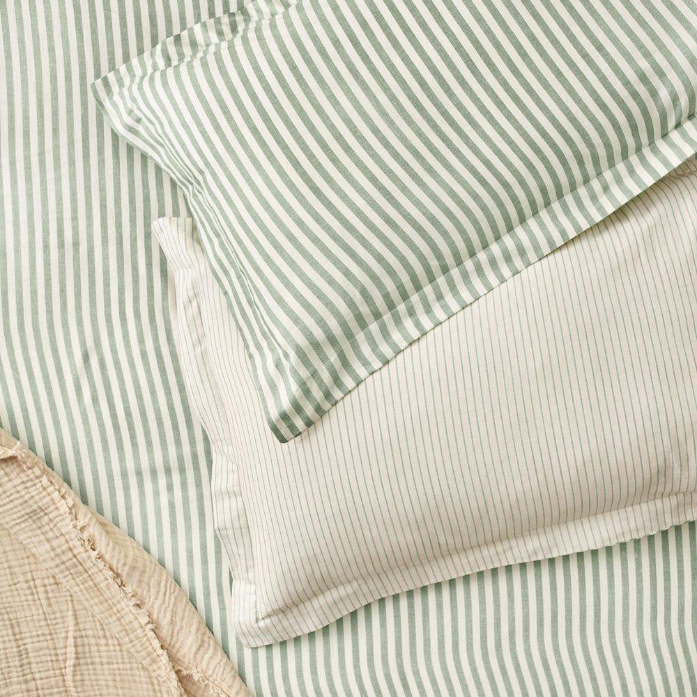 Hebden Melange Stripe Pillowcases