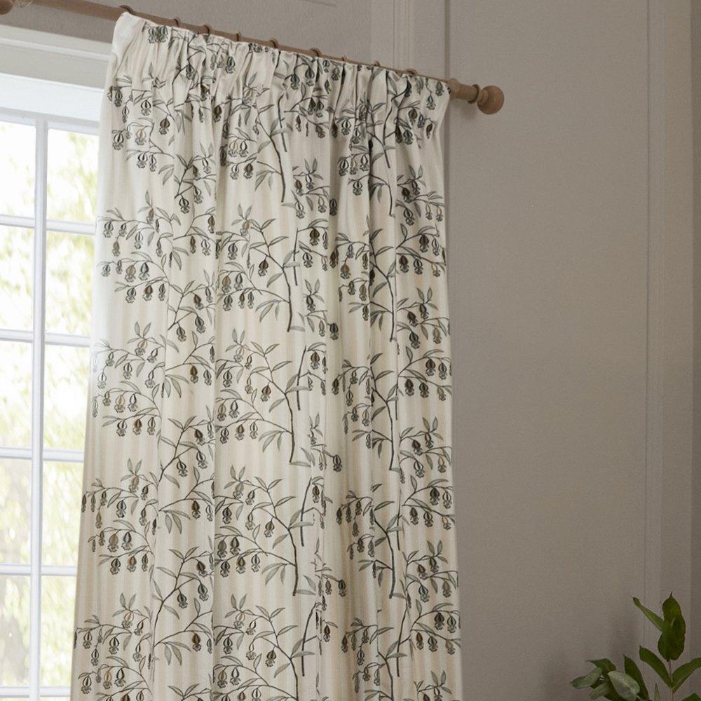 Linen - Sanderson - Chinese Lanterns Fully Lined Embroidered Pencil Pl - 3