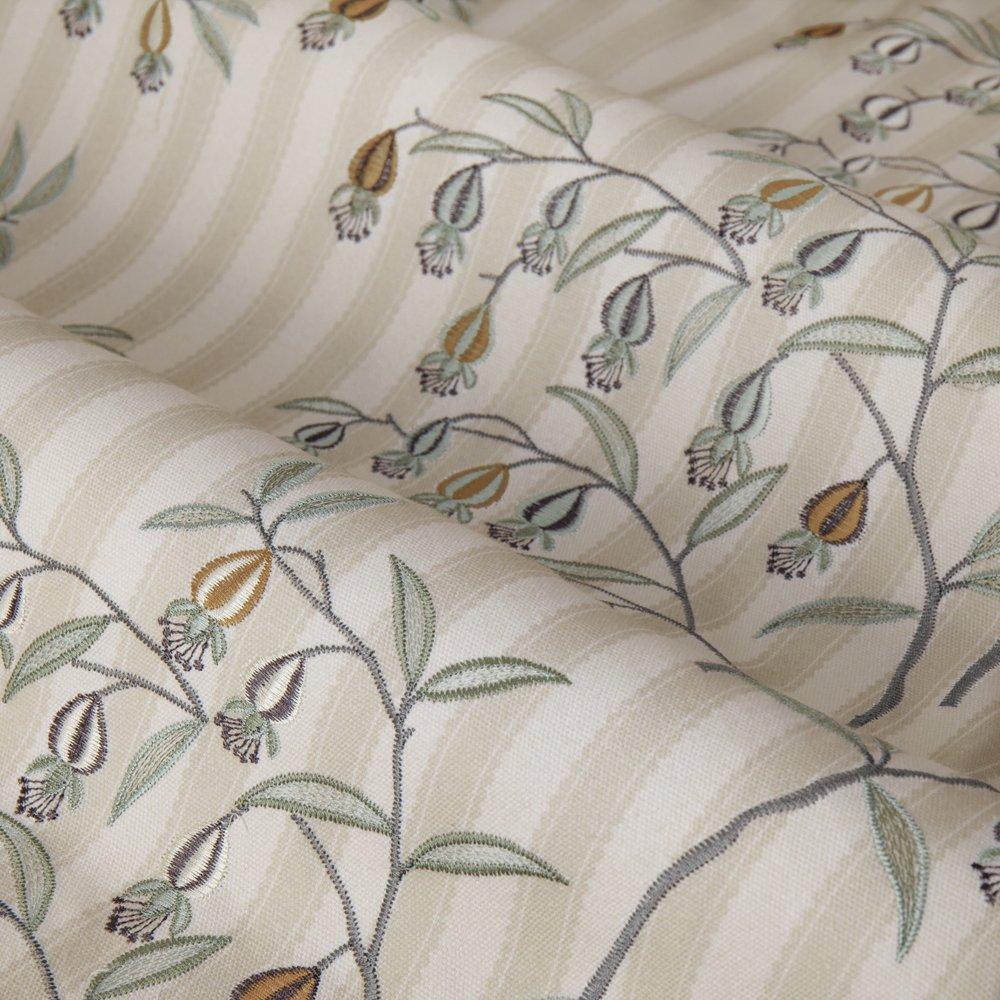 Linen - Sanderson - Chinese Lanterns Fully Lined Embroidered Pencil Pl - 5