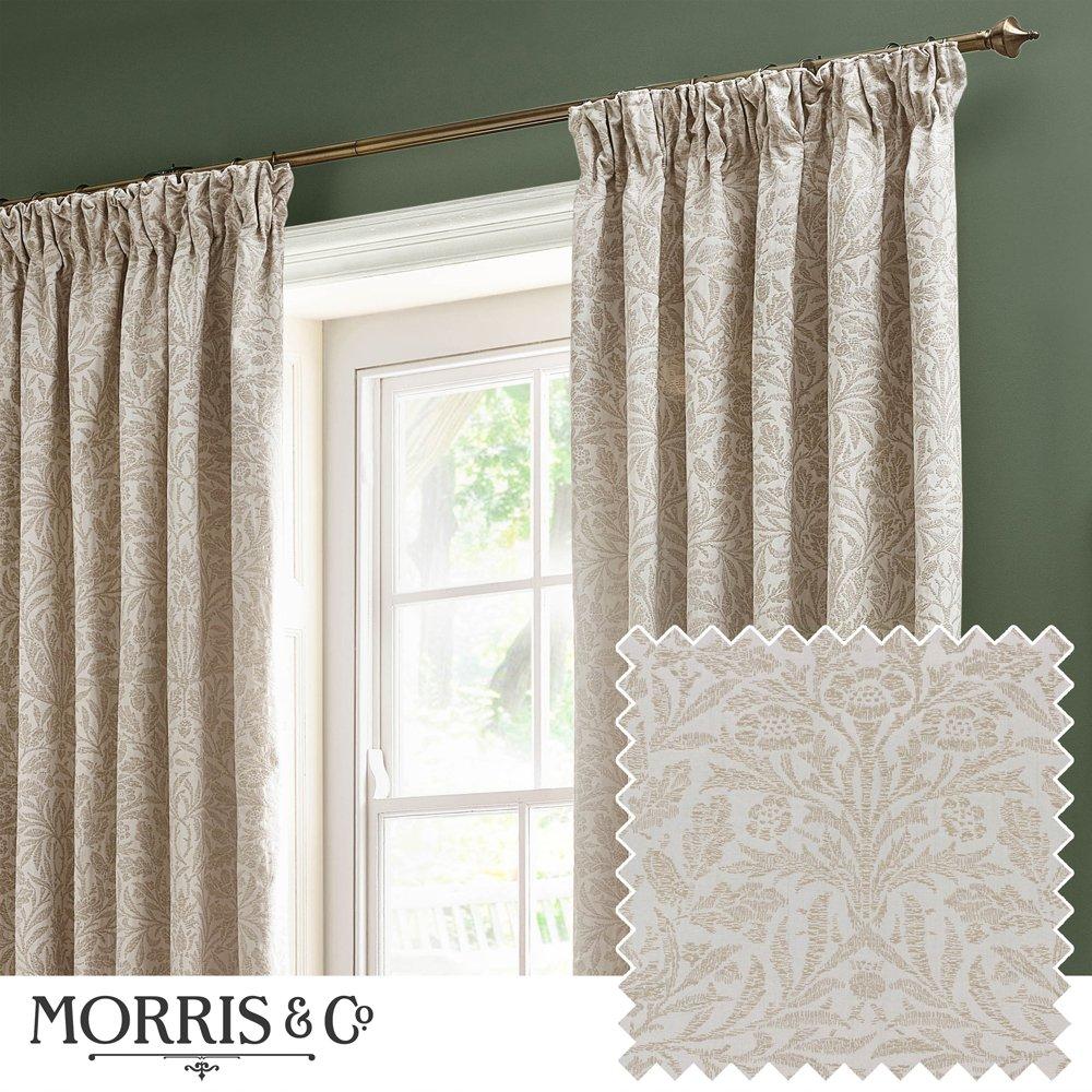 Acorn Tonal Fully Lined Matt Jacquard Pencil Pleat