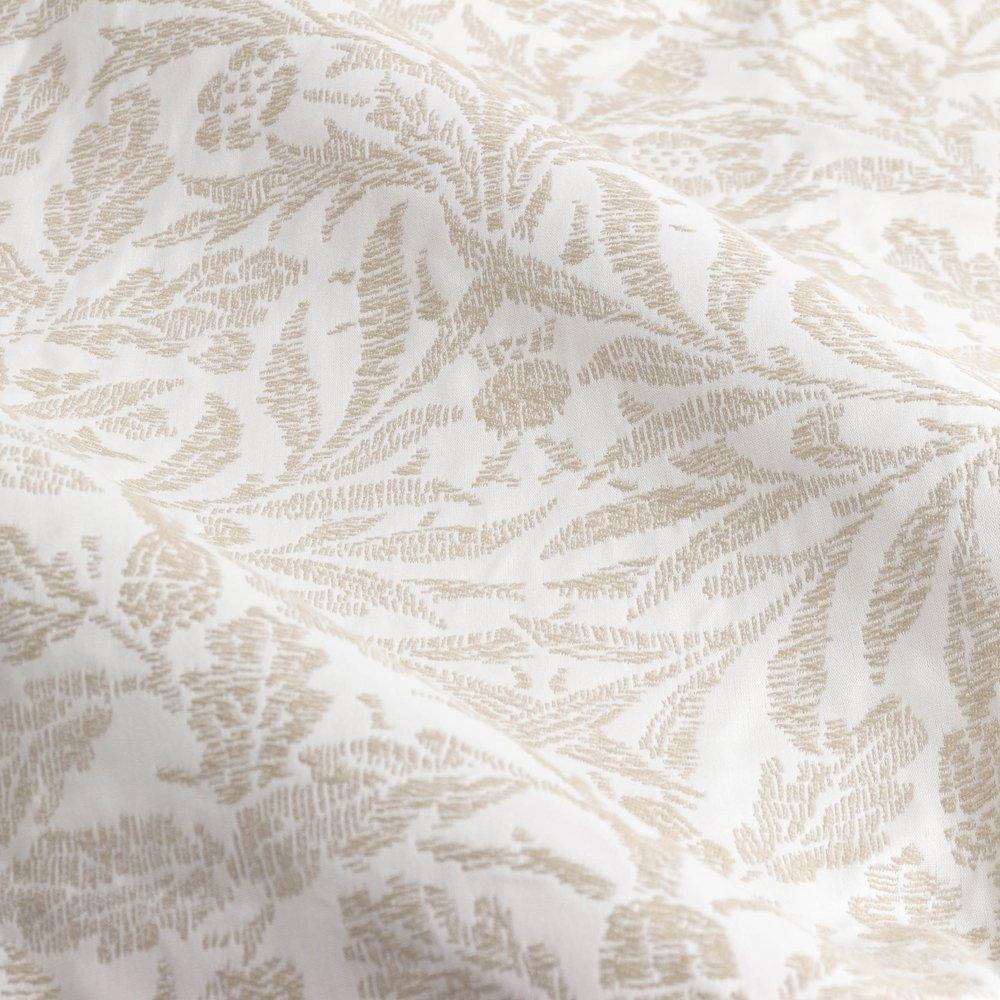 Ivory - Morris and Co - Acorn Tonal Fully Lined Matt Jacquard Pencil Pleat - 6