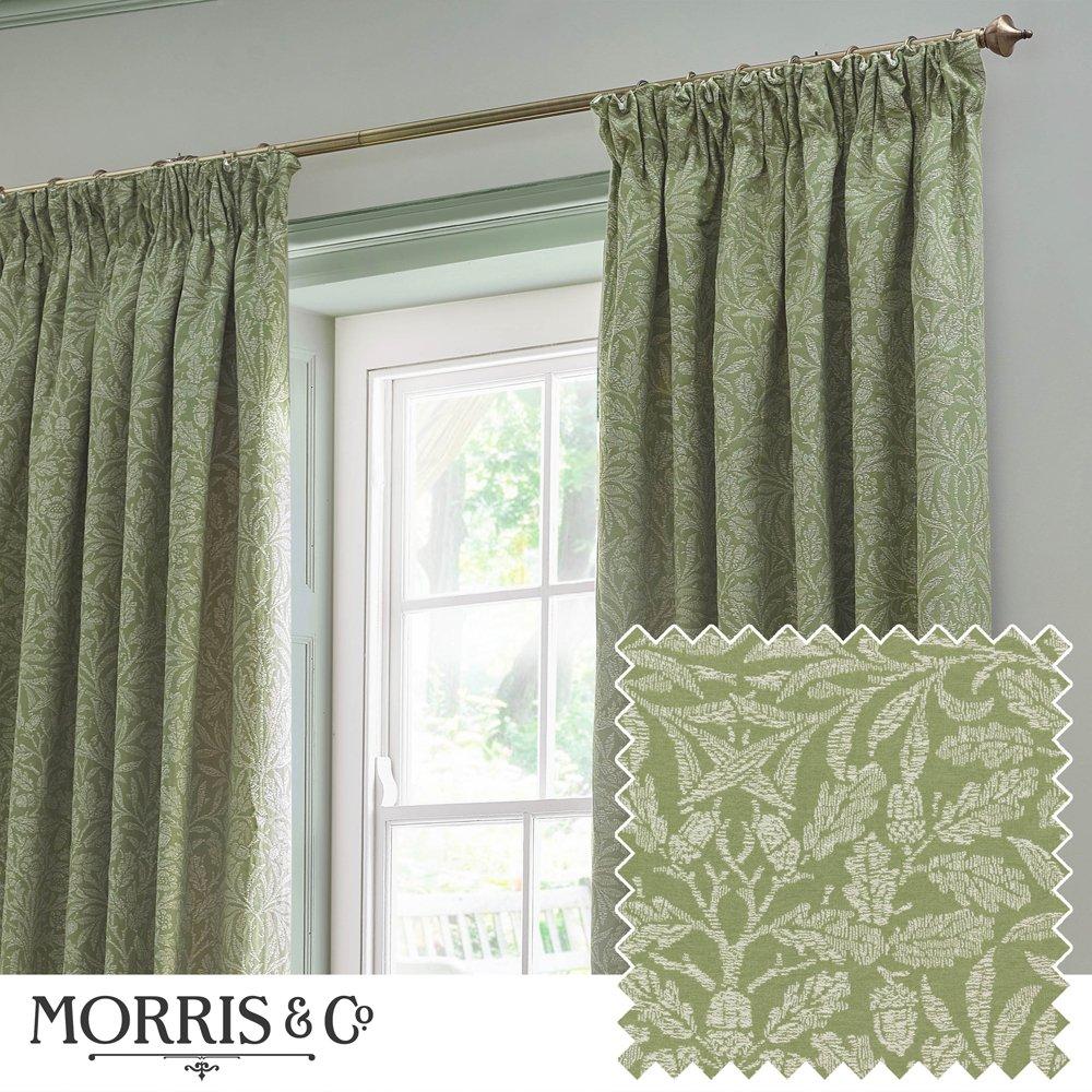 Acorn Tonal Fully Lined Matt Jacquard Pencil Pleat