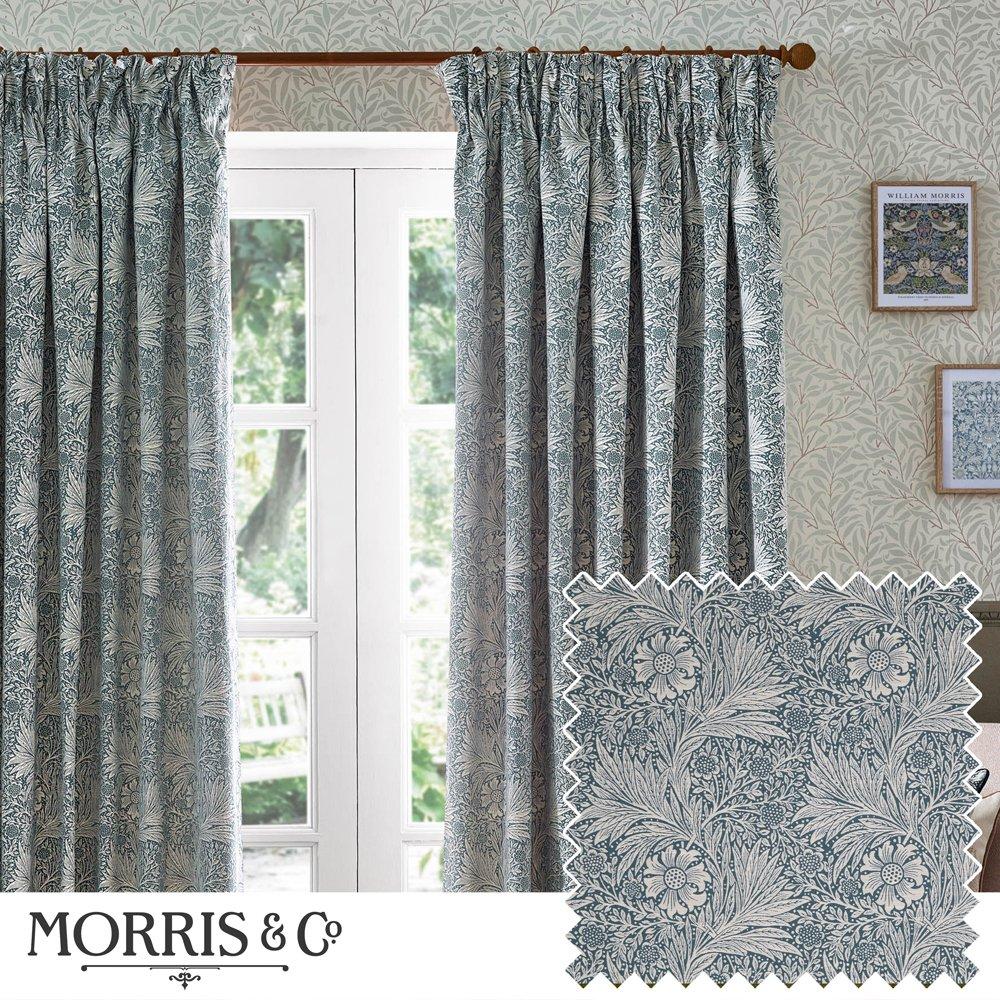 Marigold Fully Lined Jacquard Floral Pencil Pleat