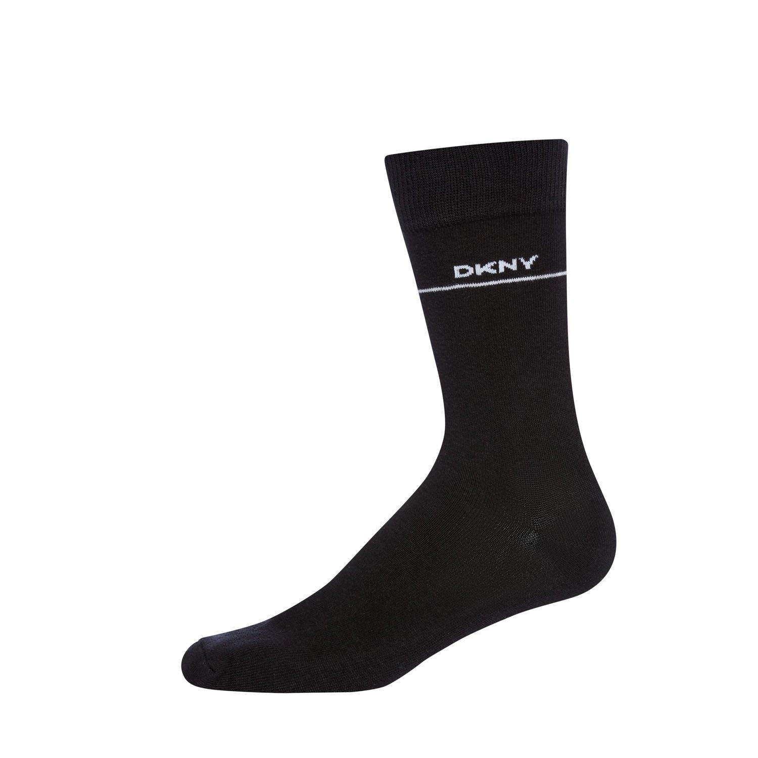Black/Grey/Chrc - DKNY - 3 pack Mens Socks - 2