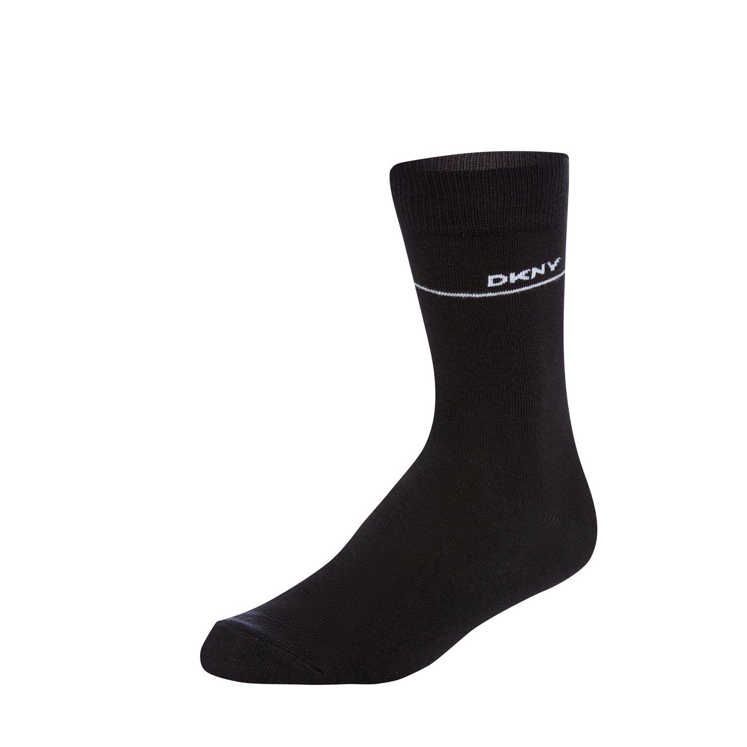 Black/Grey/Chrc - DKNY - 3 pack Mens Socks - 5