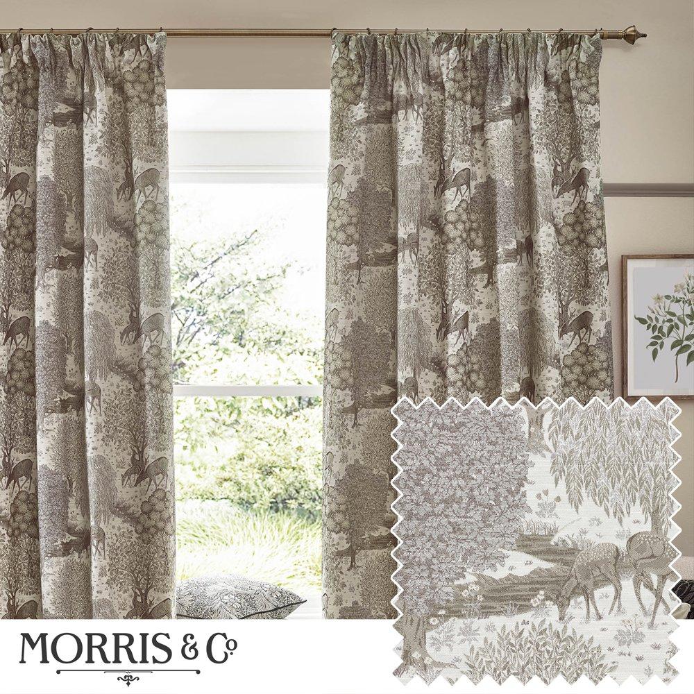 Brook Fully Lined Woodland Jacquard Pencil Pleat C