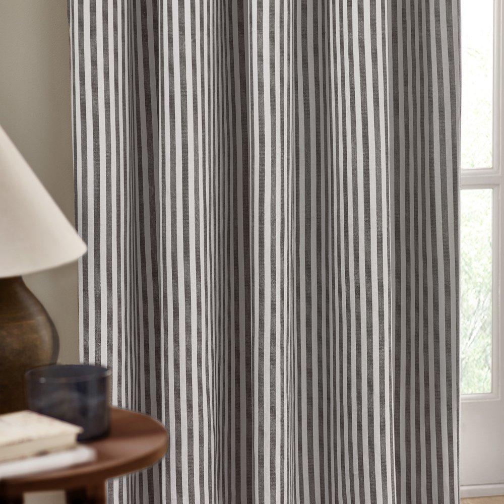 Grey - Yard - Hebden 100% Cotton Pencil Pleat Curtain - 3