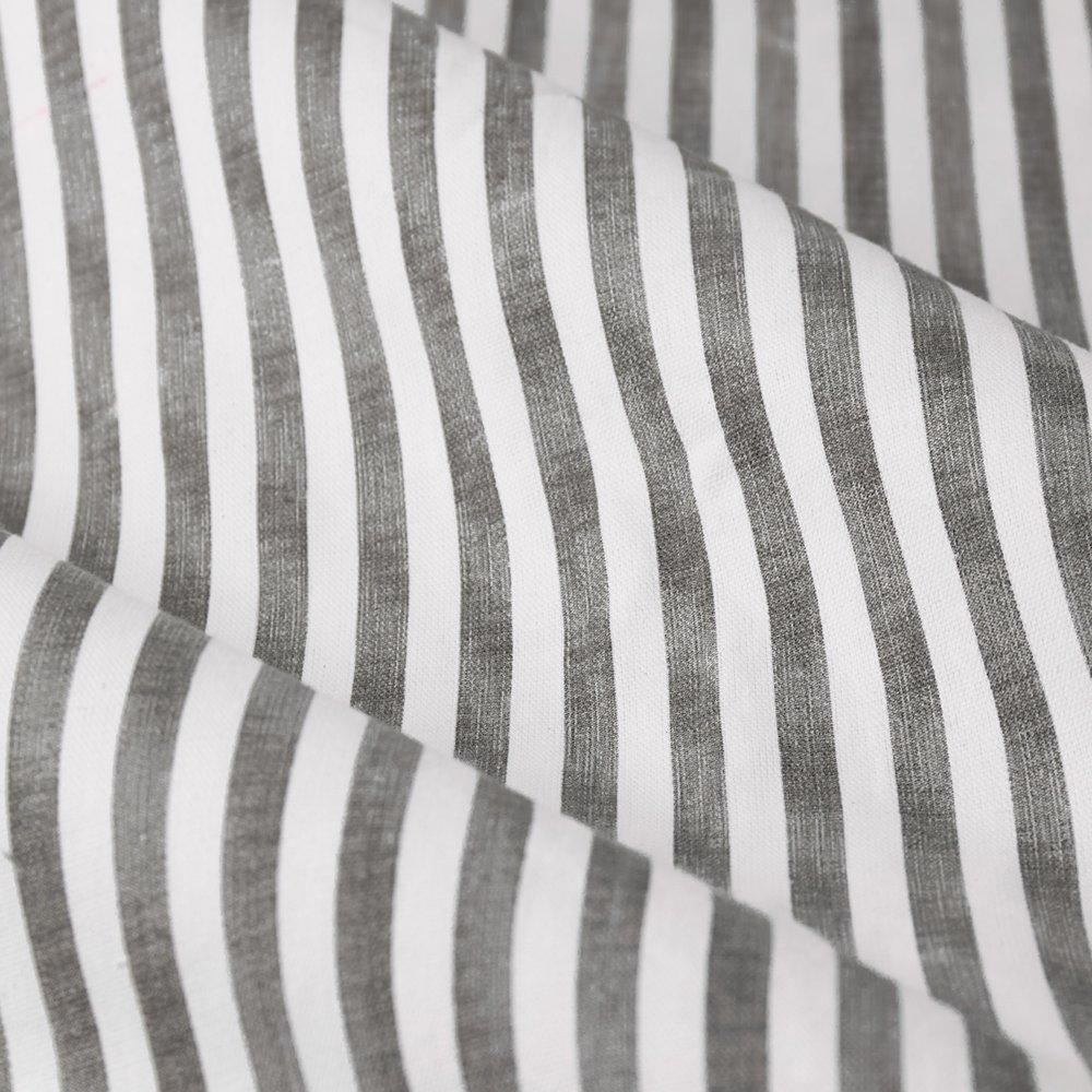 Grey - Yard - Hebden 100% Cotton Pencil Pleat Curtain - 5