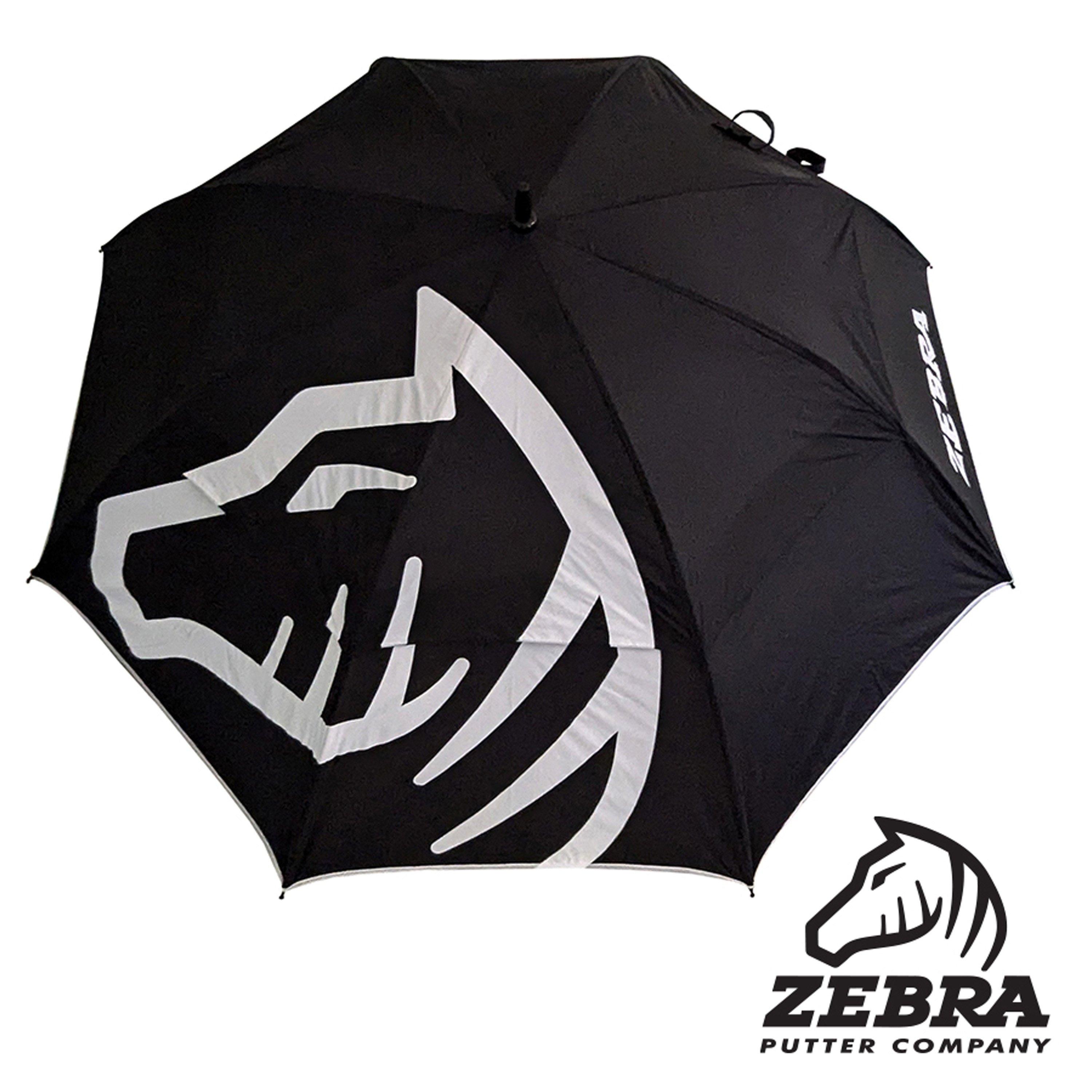 Black - Zebra - Golf Umbrella - 3