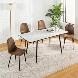 Urban Meuble Extendable Dining Table Set with 4 Chairs