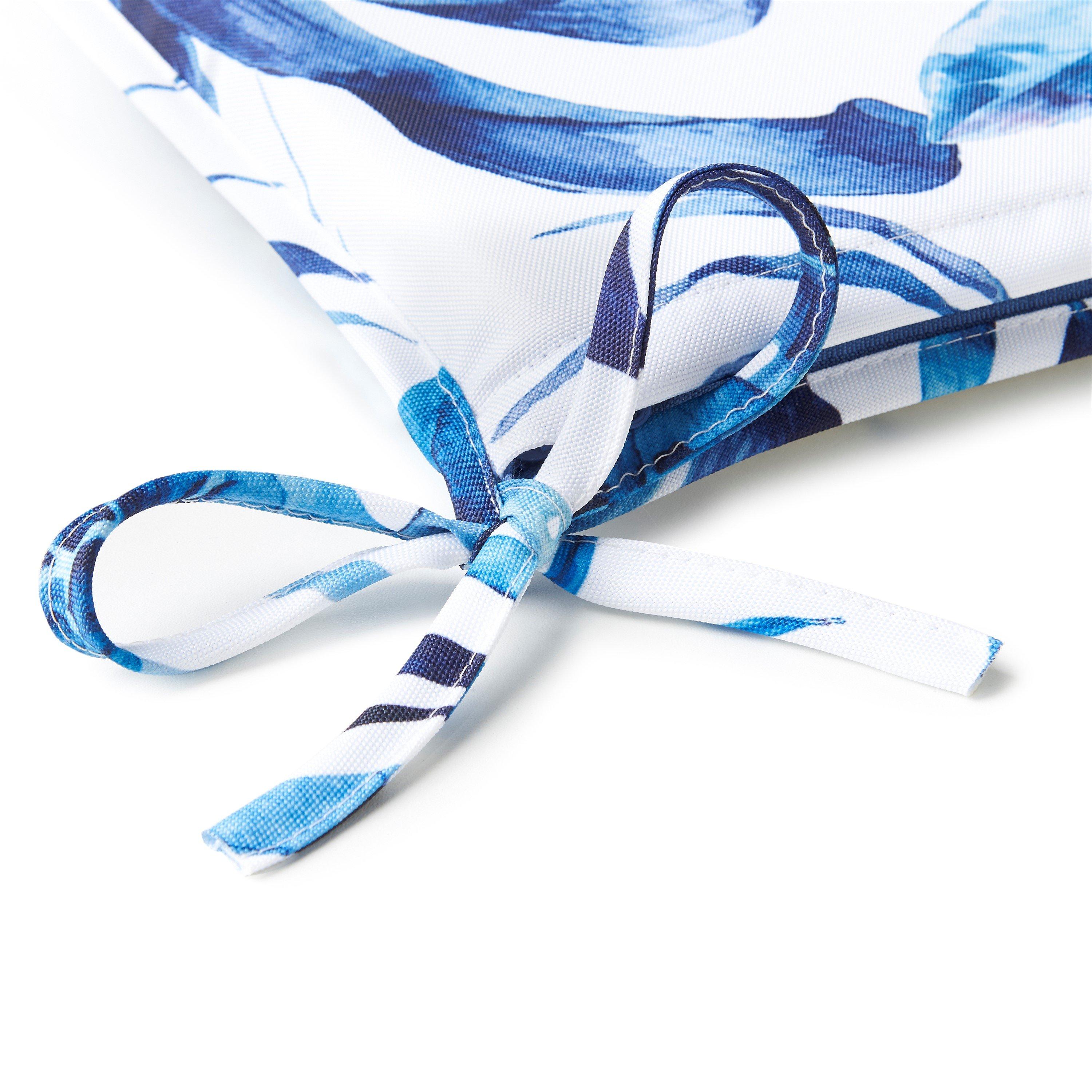 Blue - Alan Symonds - Tropical A Shape Seat Pad Pair - 2