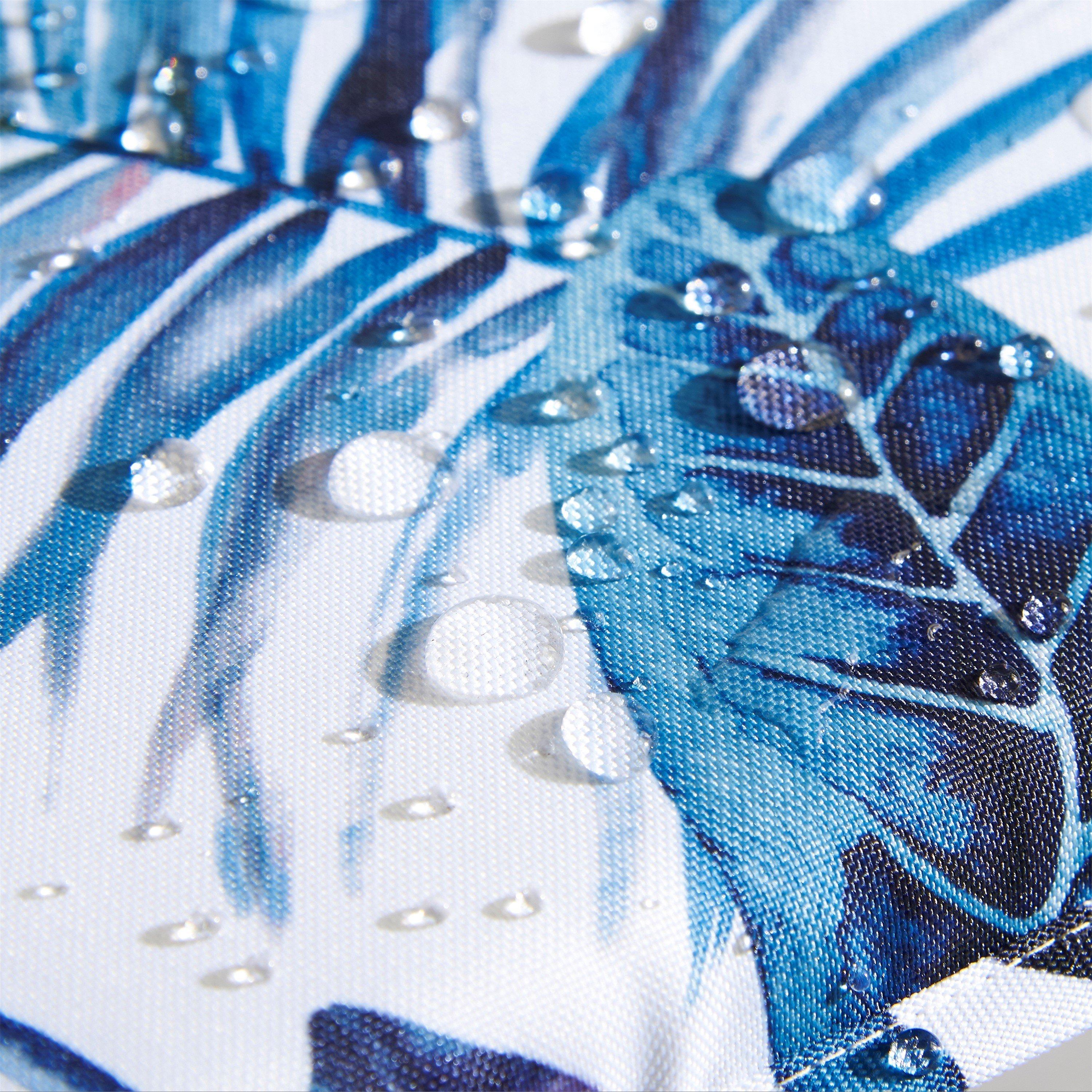 Blue - Alan Symonds - Tropical A Shape Seat Pad Pair - 3