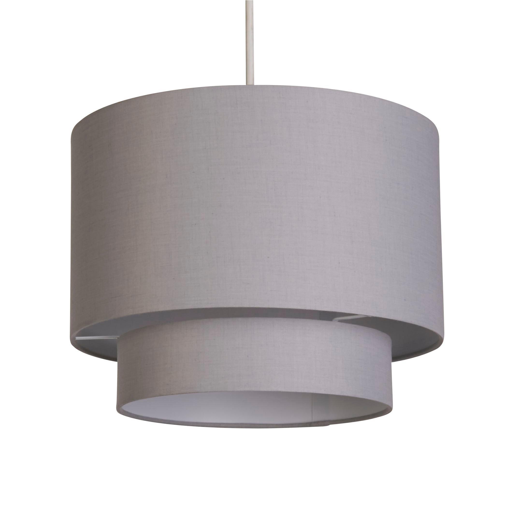 Grey - Lighting Collection - Alina Grey 2 Tier Ceiling Shade - 3