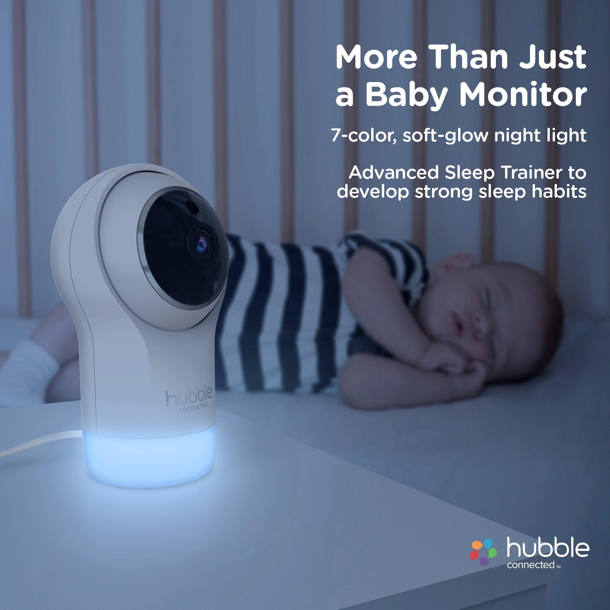 White - Hubble - Nursery Pal Glow+ 5 Inch Video Baby Monitor - 2