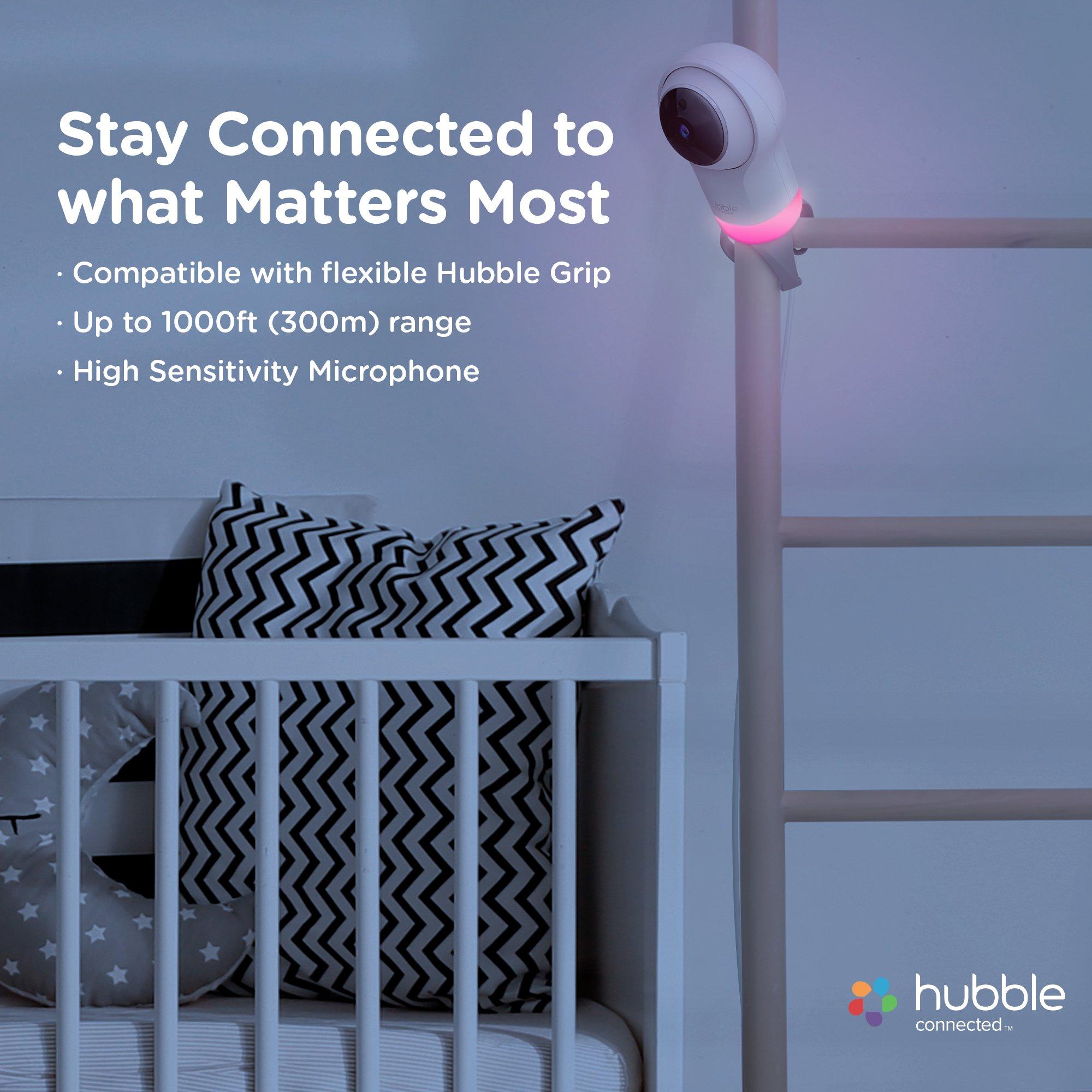 White - Hubble - Nursery Pal Glow+ 5 Inch Video Baby Monitor - 3