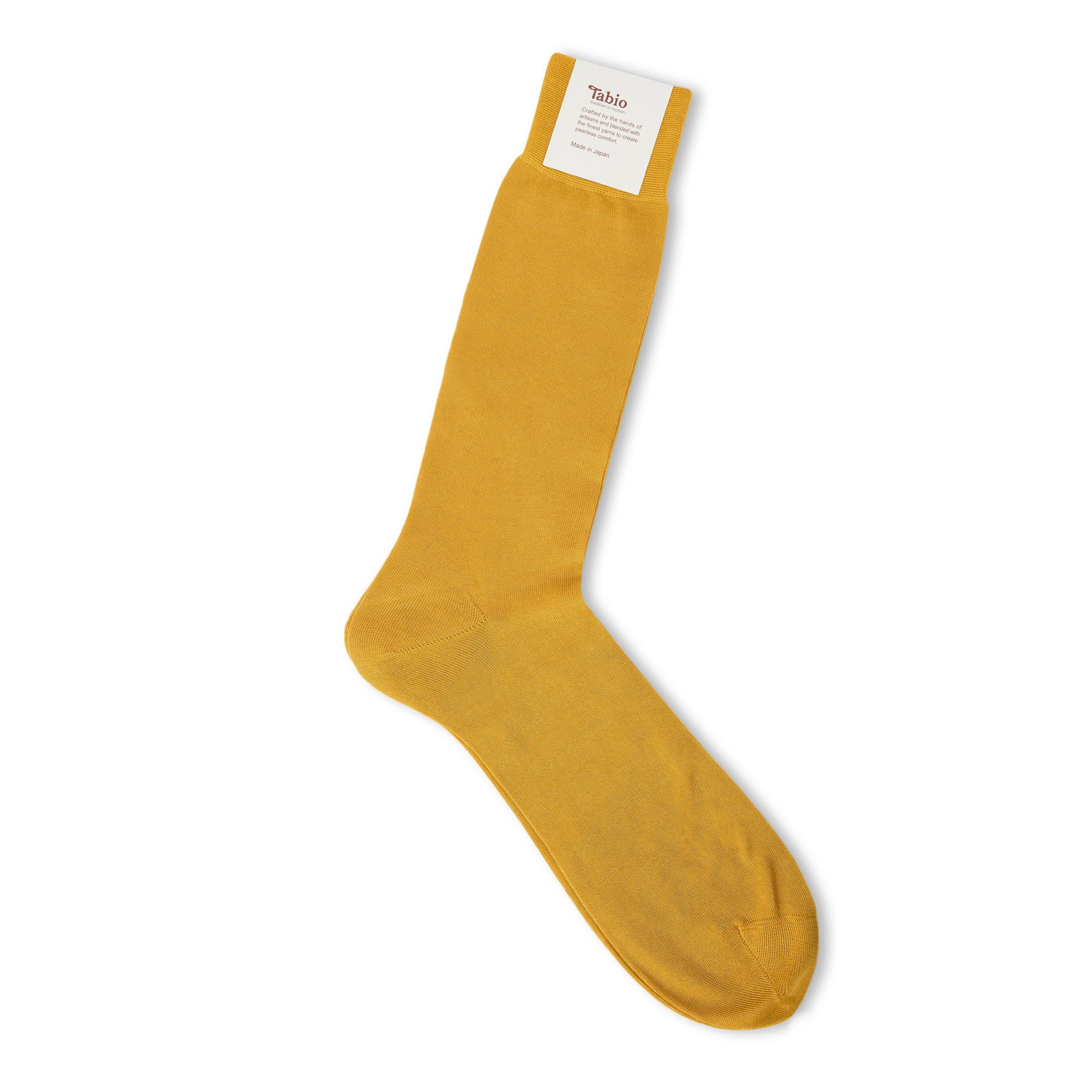 YELLOW - Tabio - TABIO COTTON100% PLAIN 09 - 2