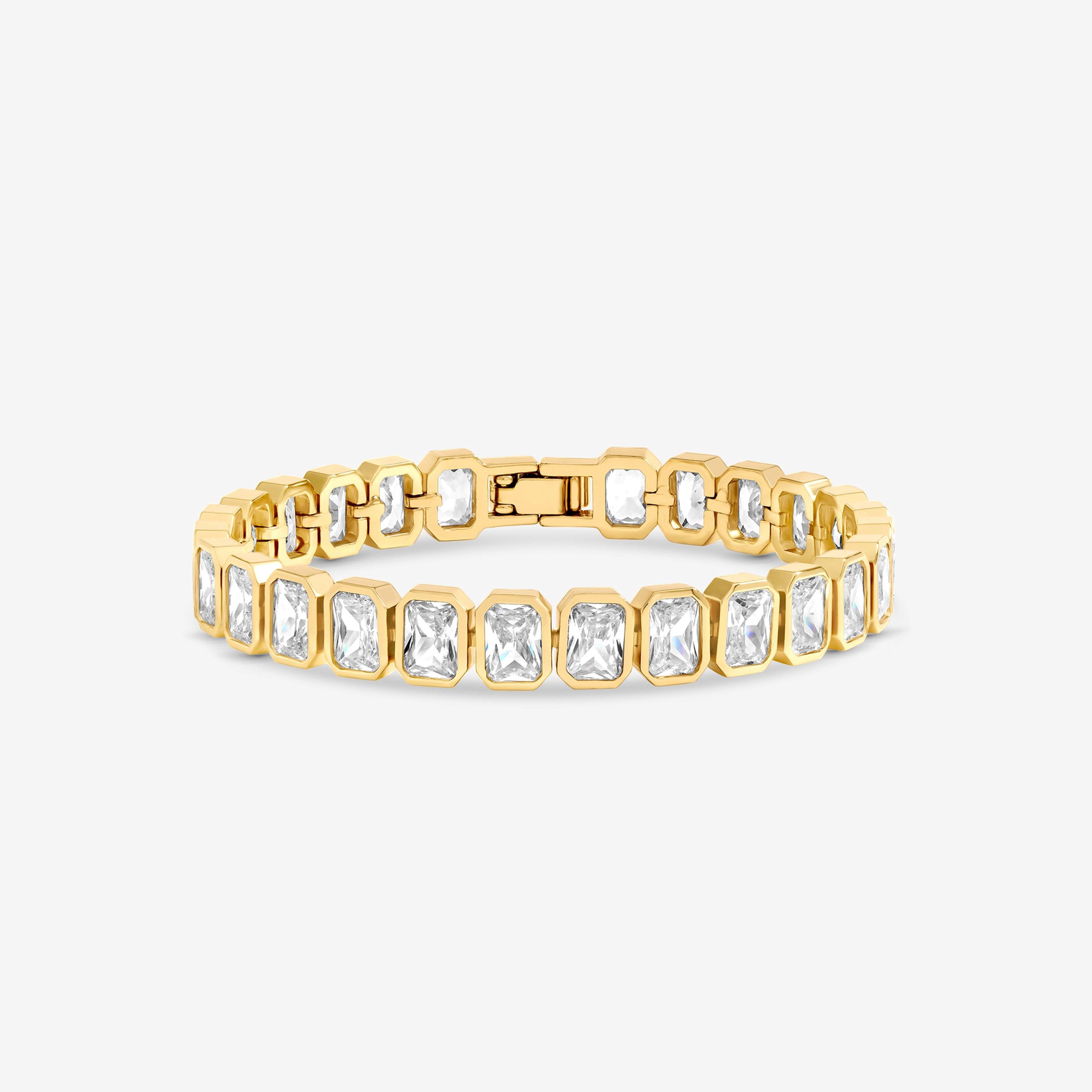 Gold - Jon Richard - Gold Plated Crystal Bracelet - 1