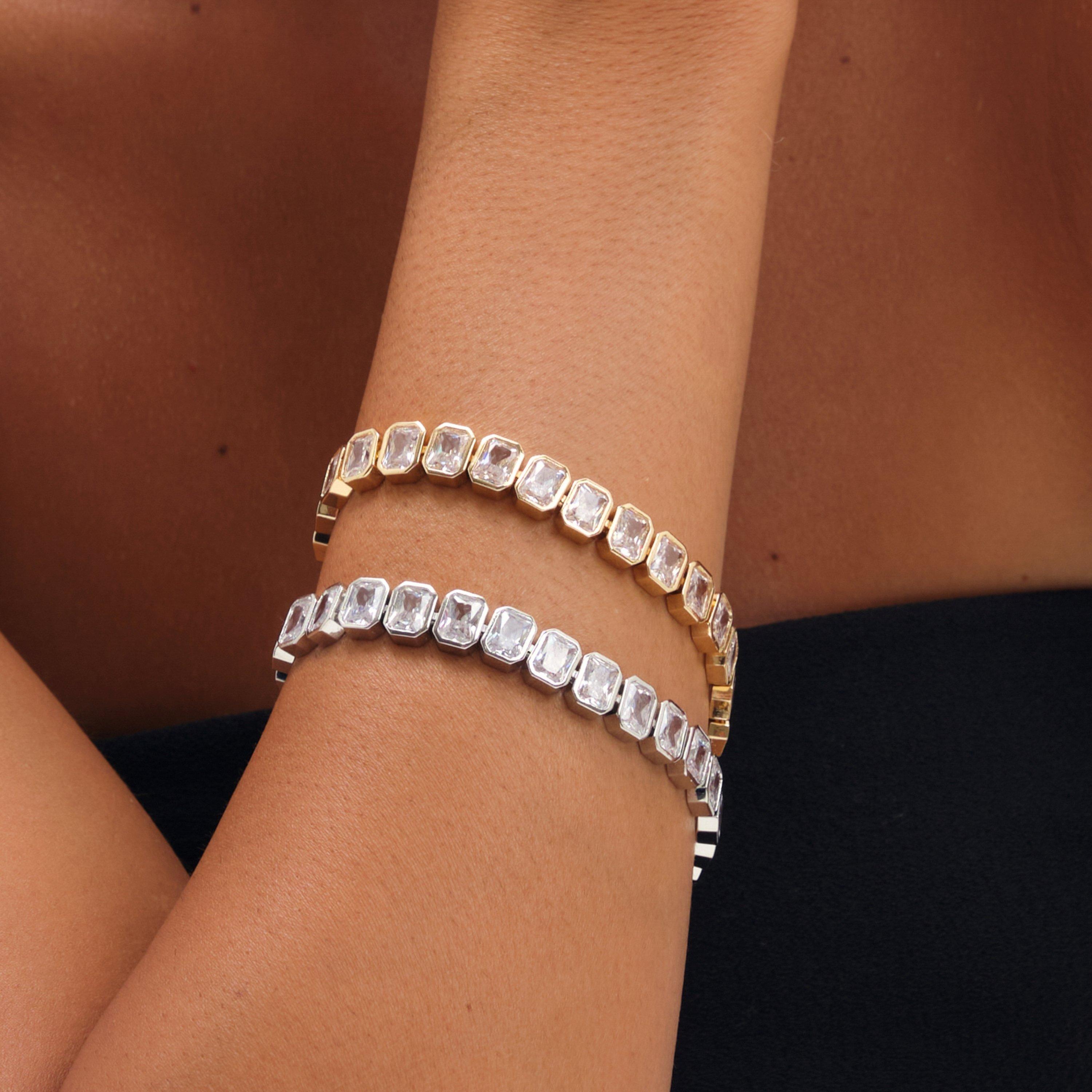 Gold - Jon Richard - Gold Plated Crystal Bracelet - 2