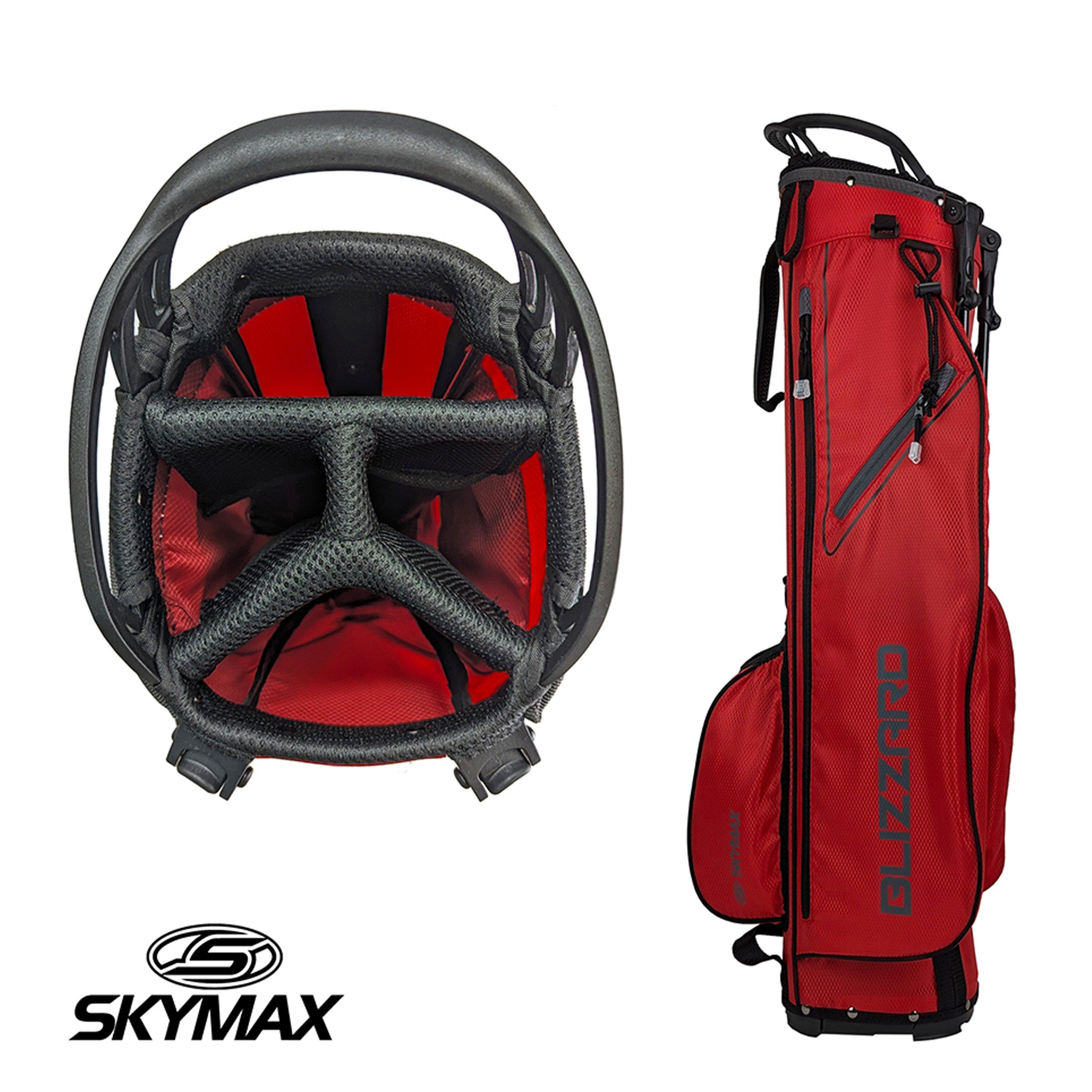 Red/Charcoal - Skymax - Skymax Blizzard 7 Stand Bag - 2