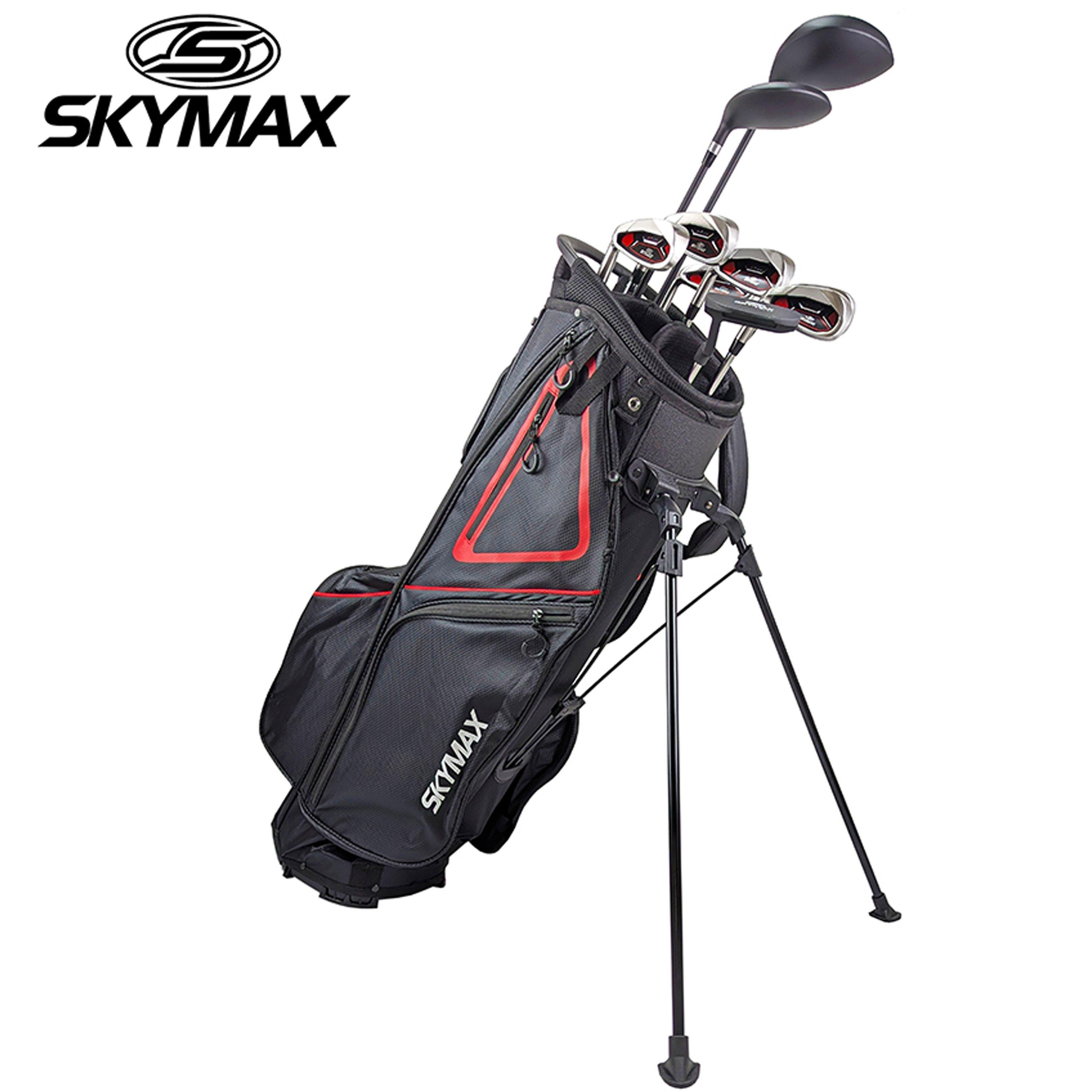 Black/Red - Skymax - Skymax Men’s Steel Golf Club Package Set - 5
