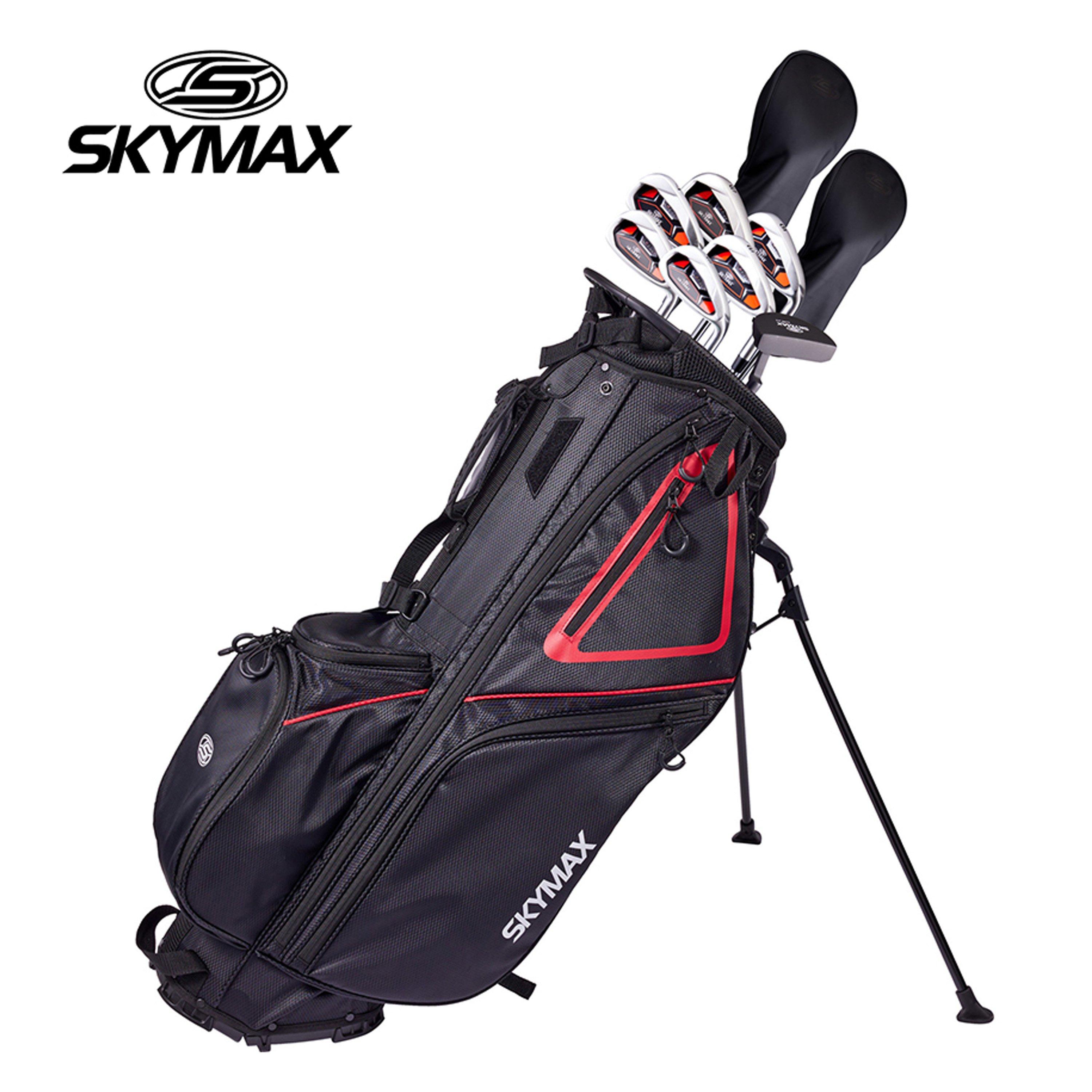 Black/Red - Skymax - Skymax Men’s Steel Golf Club Package Set - 6