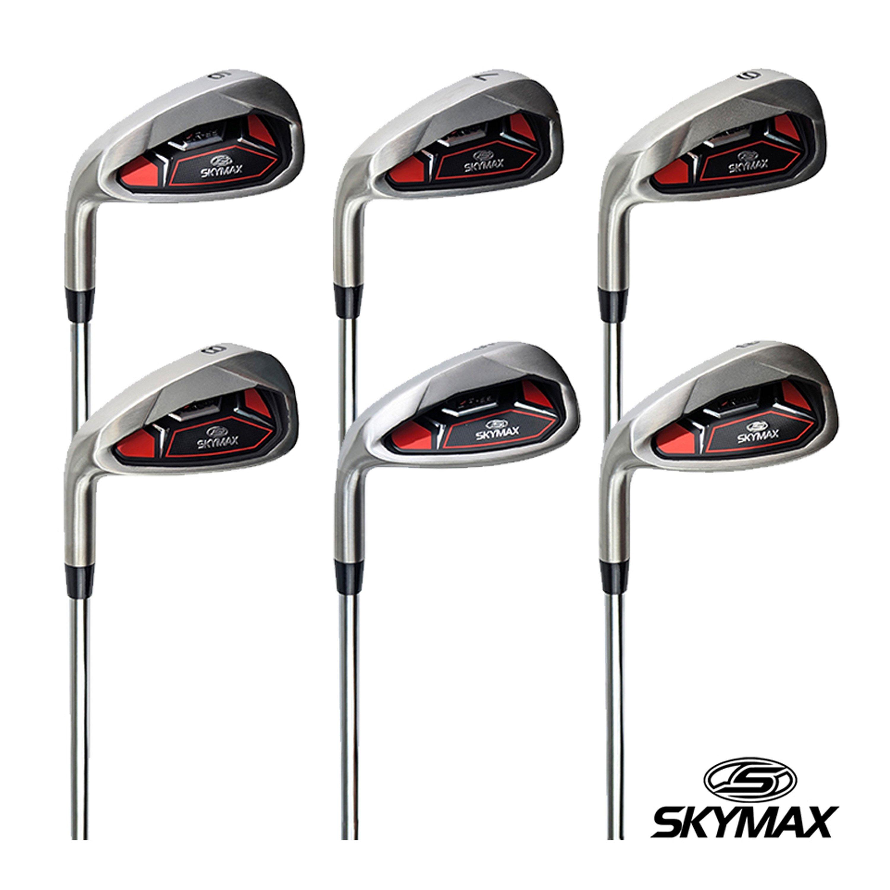 Black/Red - Skymax - Skymax Men’s Steel Golf Club Package Set - 8