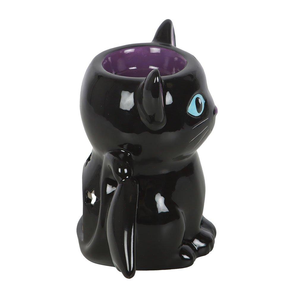 Multi - Something Different - Cute and Creepy Bat Cat Oil Burner and Wax Warmer - 3