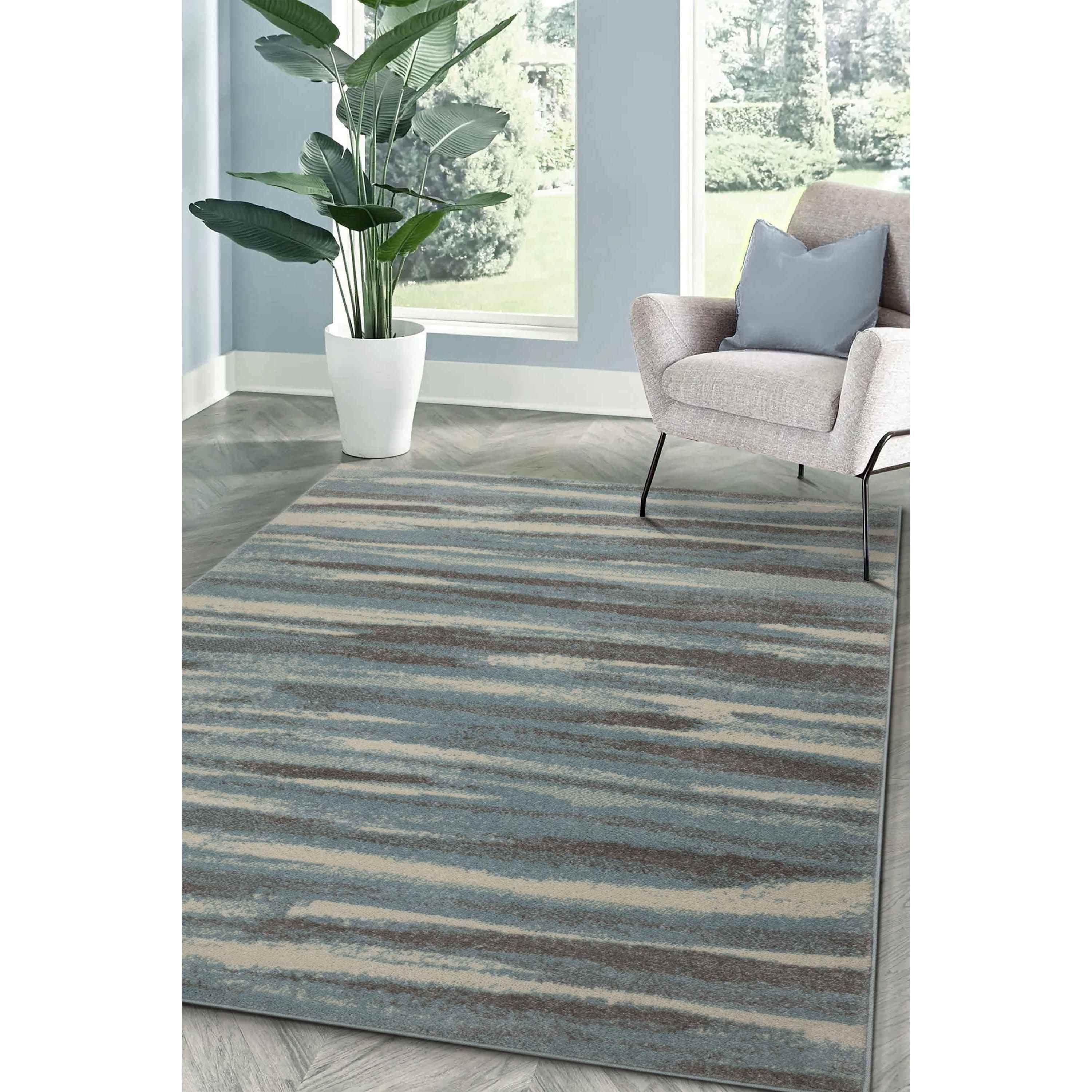 Homemaker  Echo Watercolour Rug Blue - 160x230cm