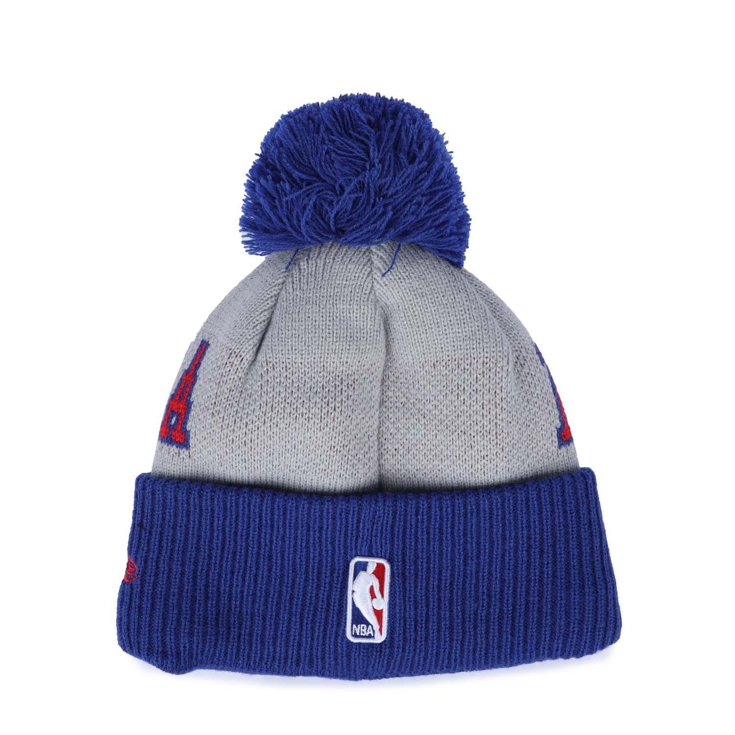 Blue - New Era - Philadelphia 76ers Bobble Knit Hat - 2