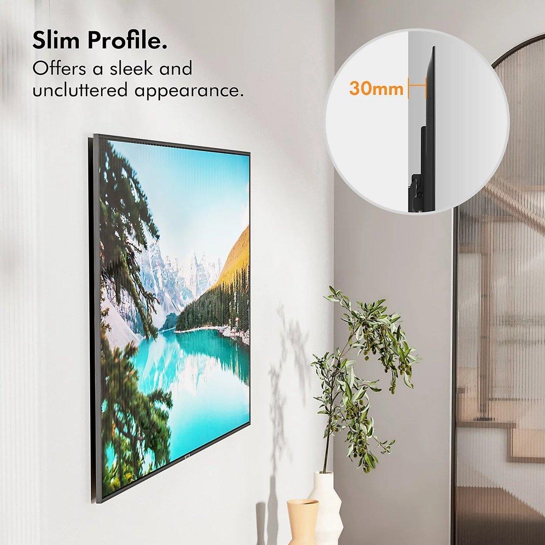 Black - VonHaus - 37-82 Inch Tilt TV Wall Bracket - 3