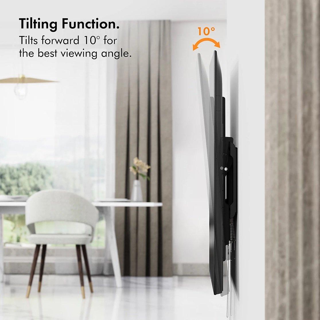 Black - VonHaus - 37-82 Inch Tilt TV Wall Bracket - 6