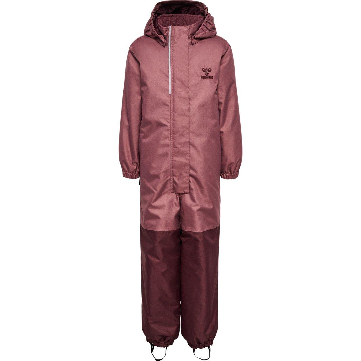 Rose/Brown - Hummel - Kids' Goal Tex Waterproof Ski Suit - 1