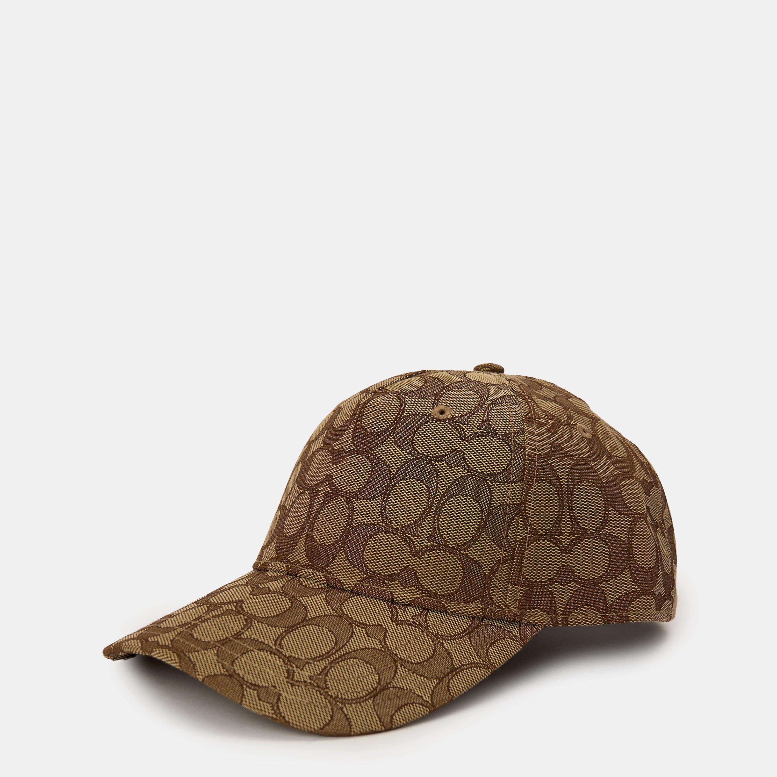 Coach Women's Signature C Cotton Jacquard Baseball Cap - Tan - Ladies