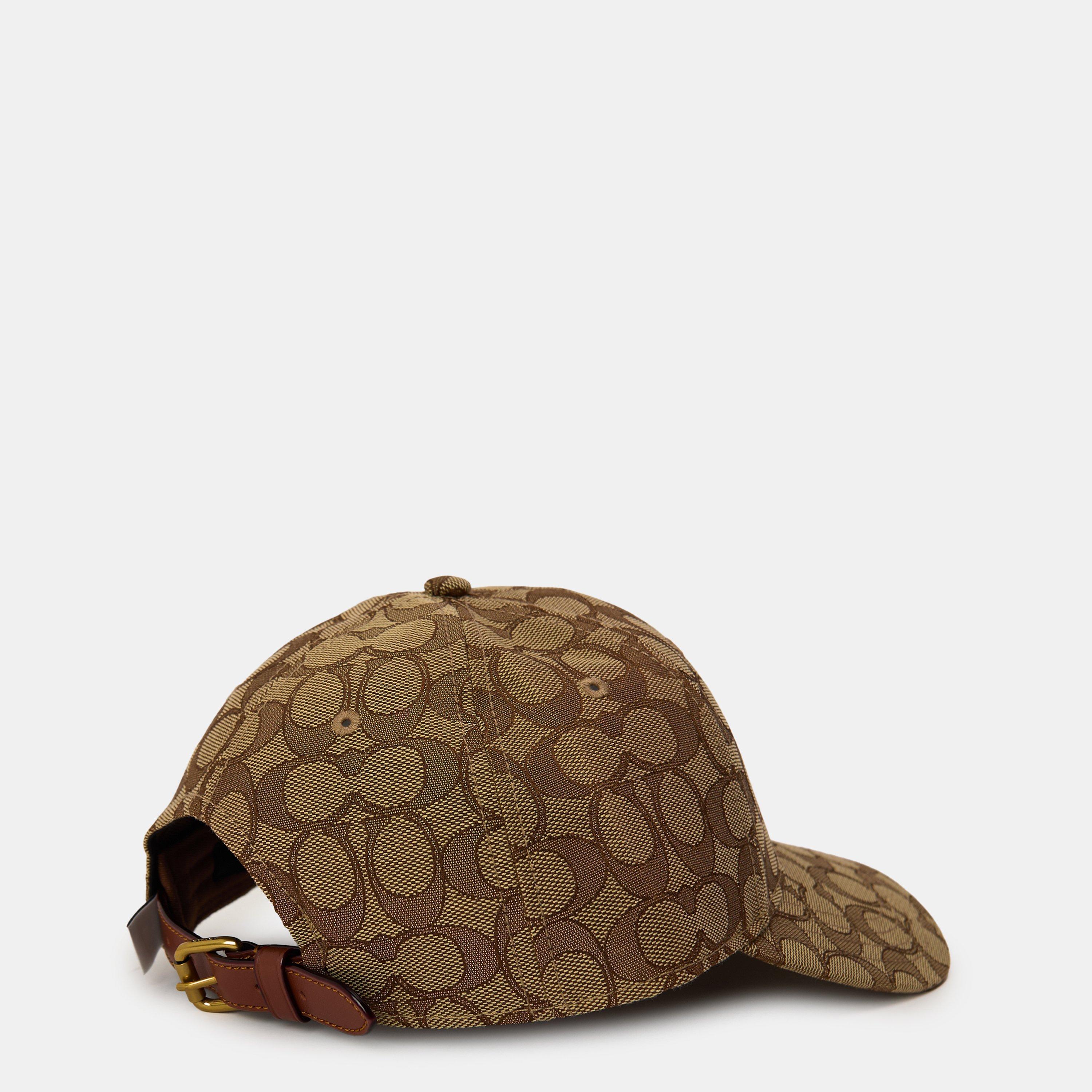Tan - Coach - Women's Signature C Cotton Jacquard Baseball Cap - 2