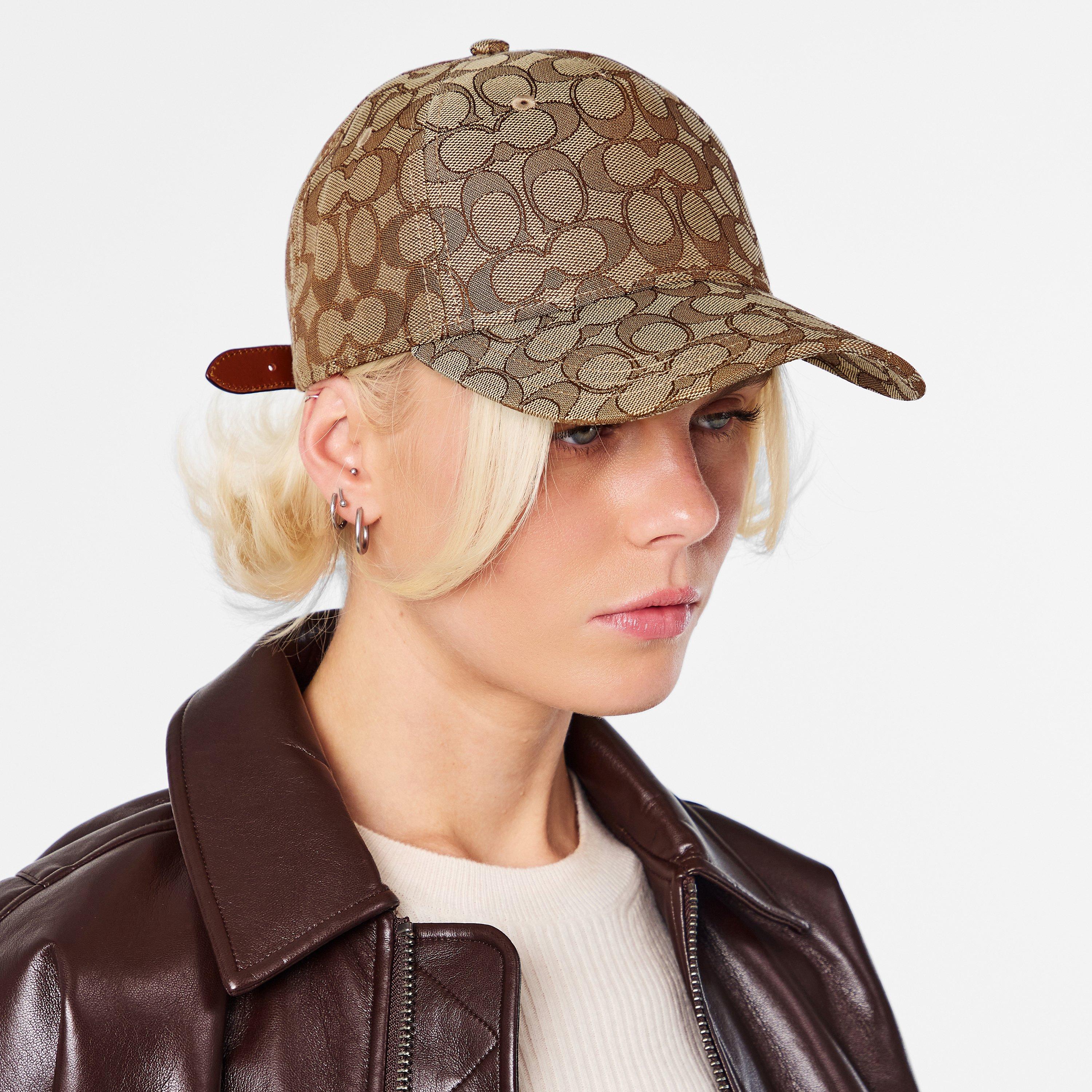 Tan - Coach - Women's Signature C Cotton Jacquard Baseball Cap - 3