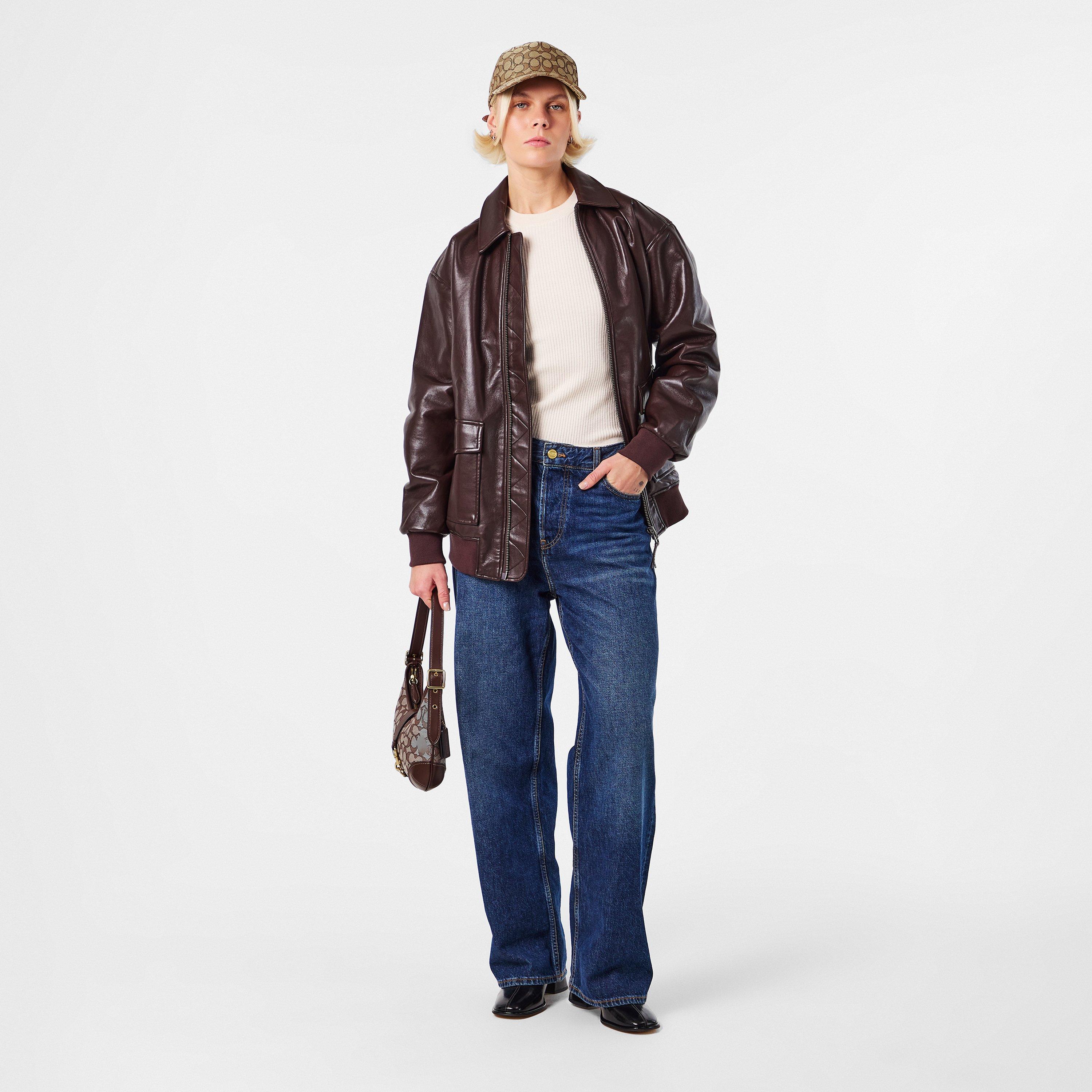 Tan - Coach - Women's Signature C Cotton Jacquard Baseball Cap - 5