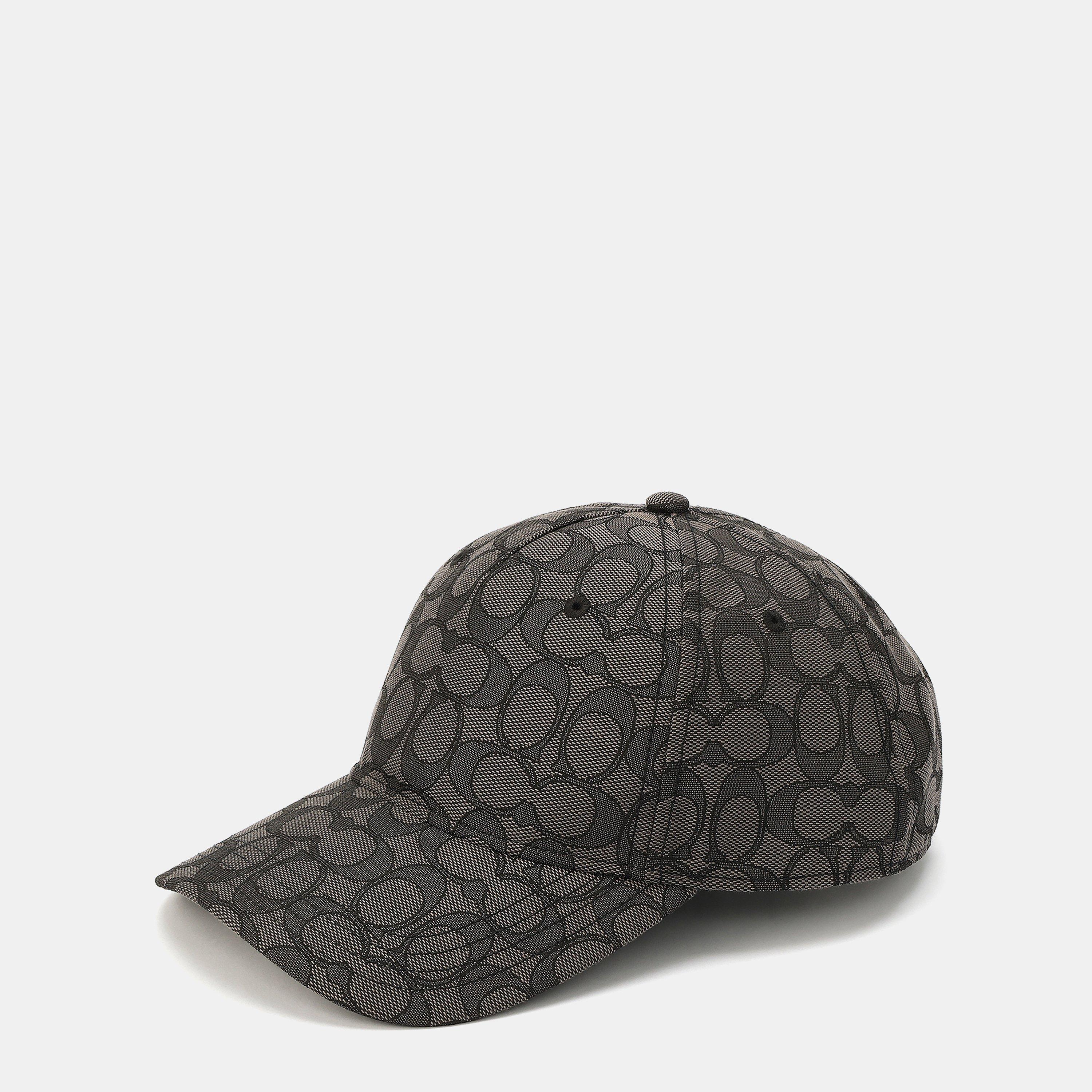 Charcoal - Coach - Women's Signature C Cotton Jacquard Baseball Cap - 1
