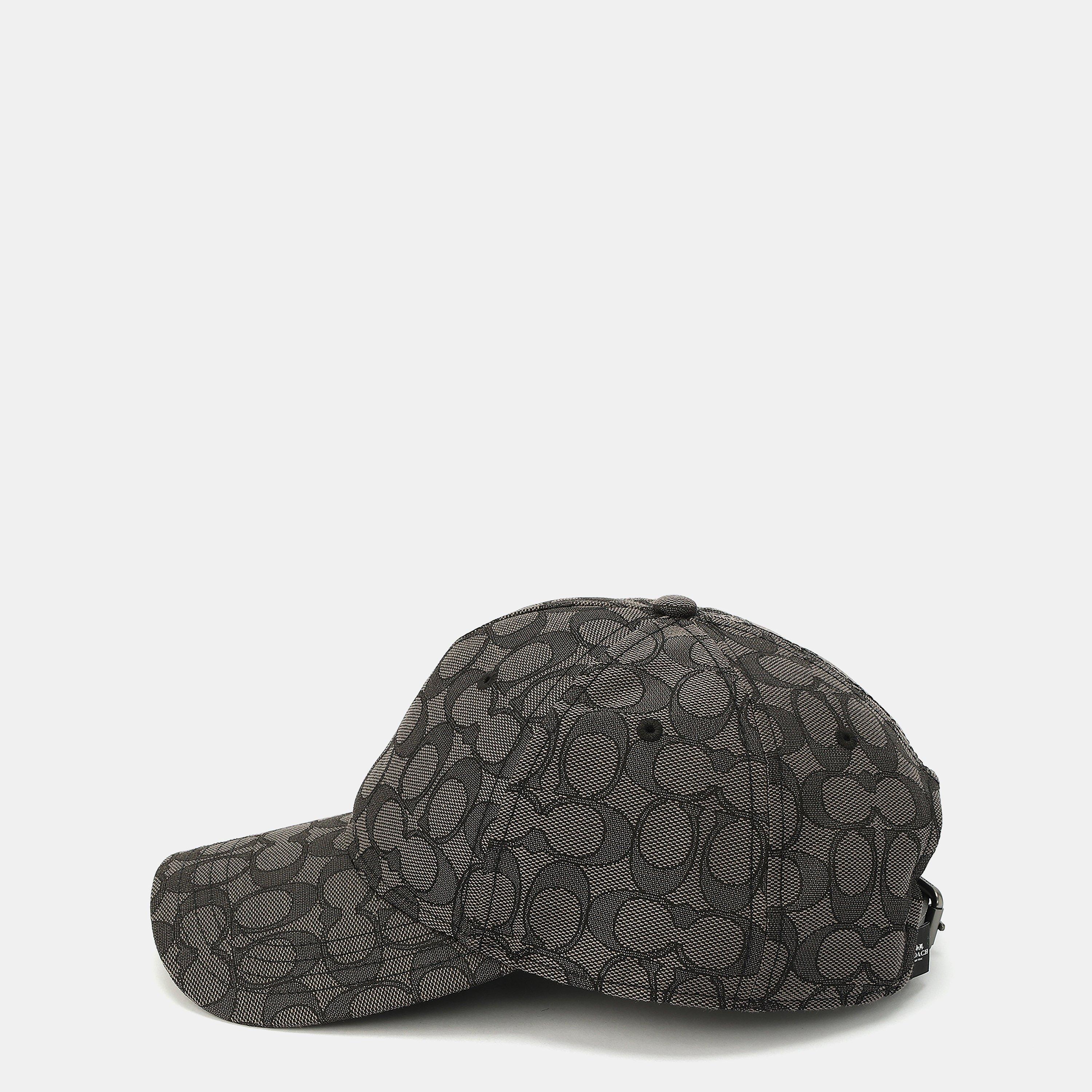 Charcoal - Coach - COACH SIGNATURE C JACQUARD BASEBALL CAP - 3