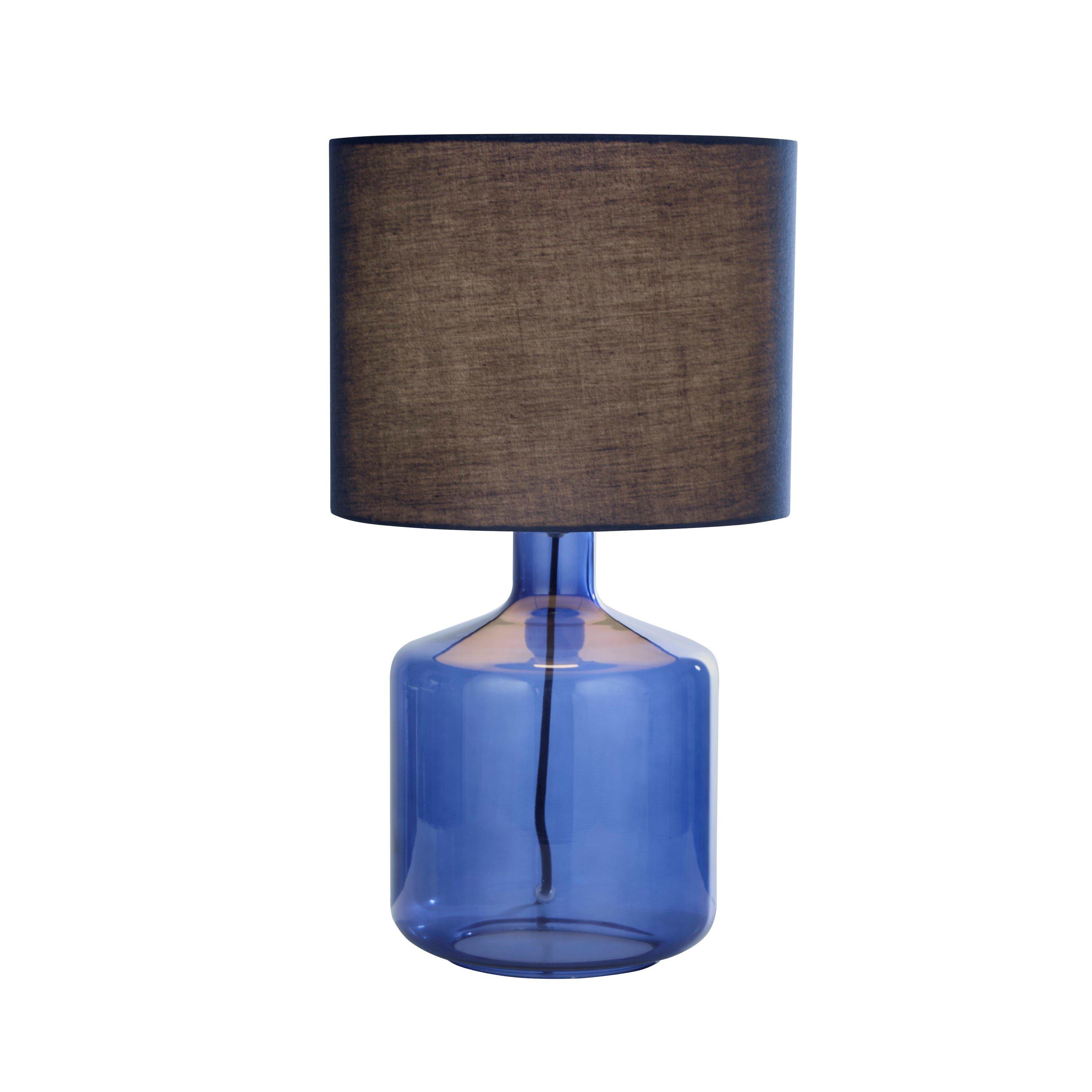 Blue - Lighting Collection - Adjo Glass Table Lamp - 2