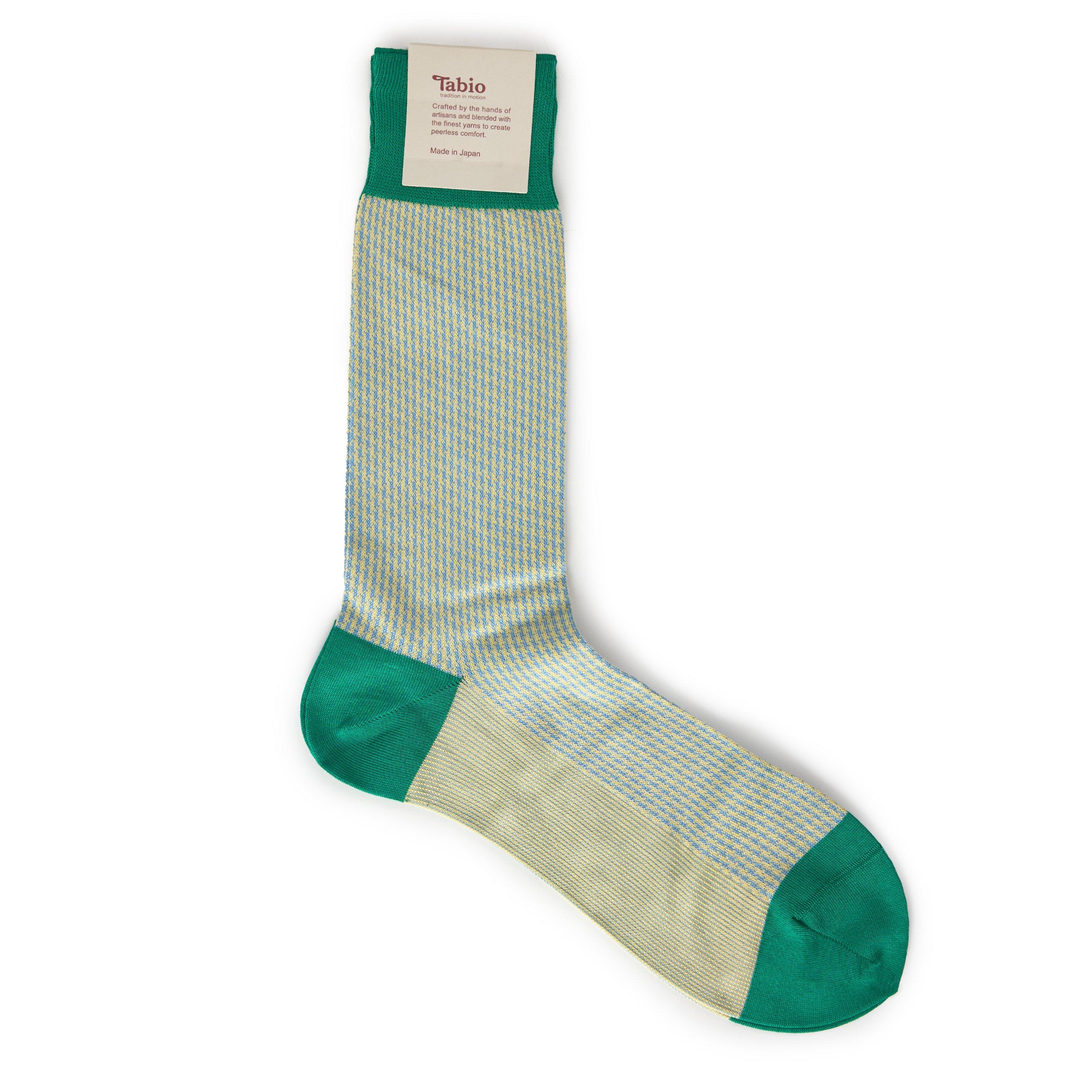 GREEN - Tabio - TABIO JQ HOUNDSTOOTH CREW - 2