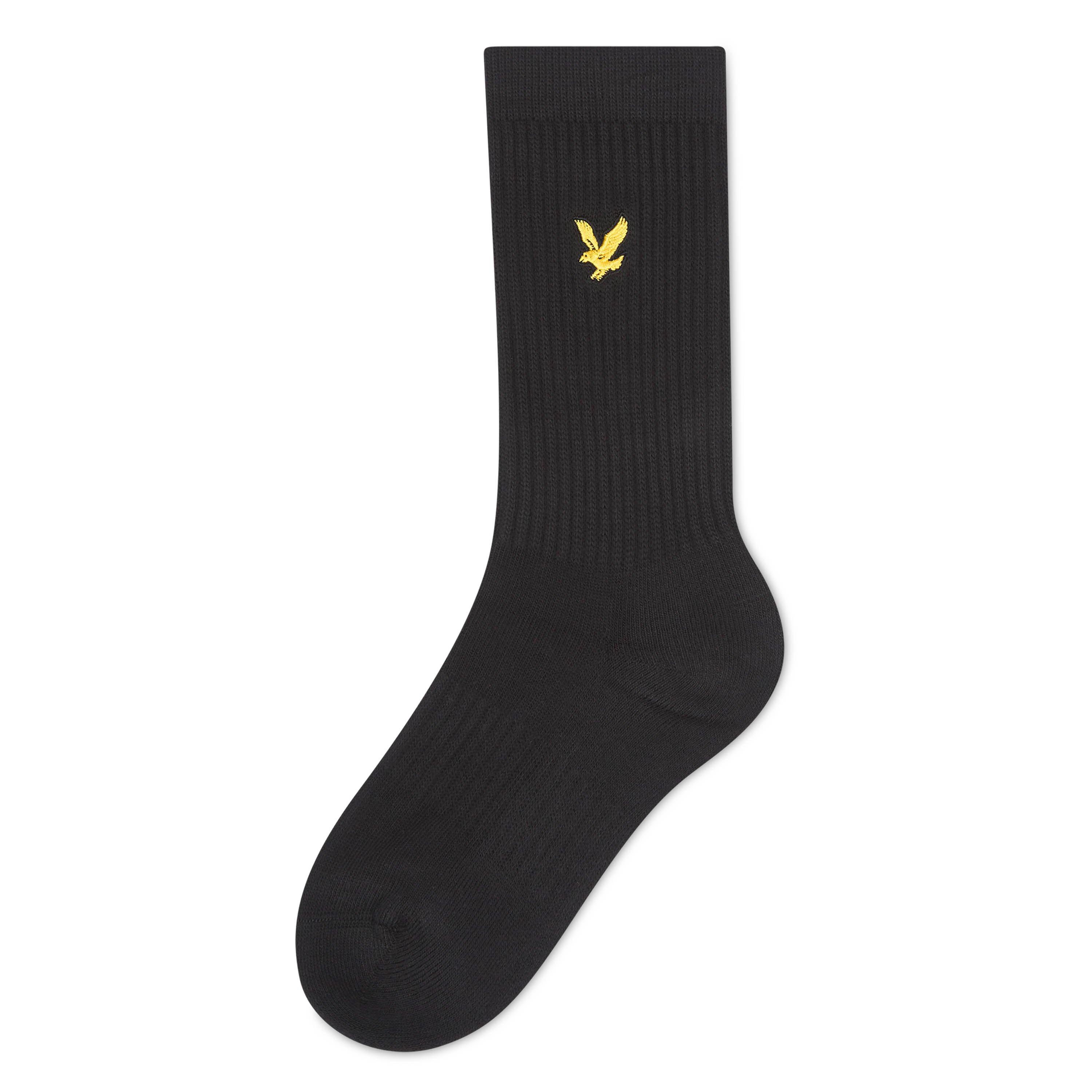 Gry/Wht/Blk - Lyle and Scott - 3-Pack Crew Socks - 3