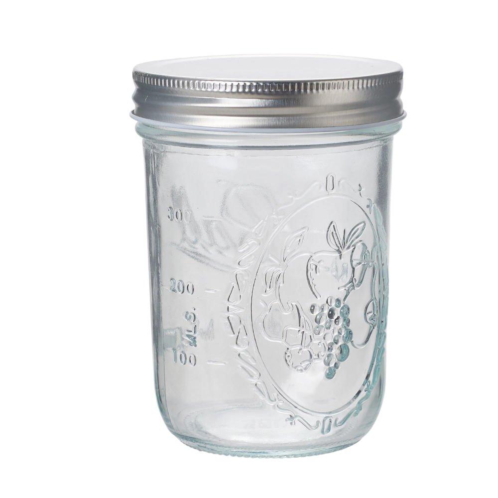 Clear - LIFE IDEAS - 8pcs 500ML Airtight Glass Storage Jars - 6