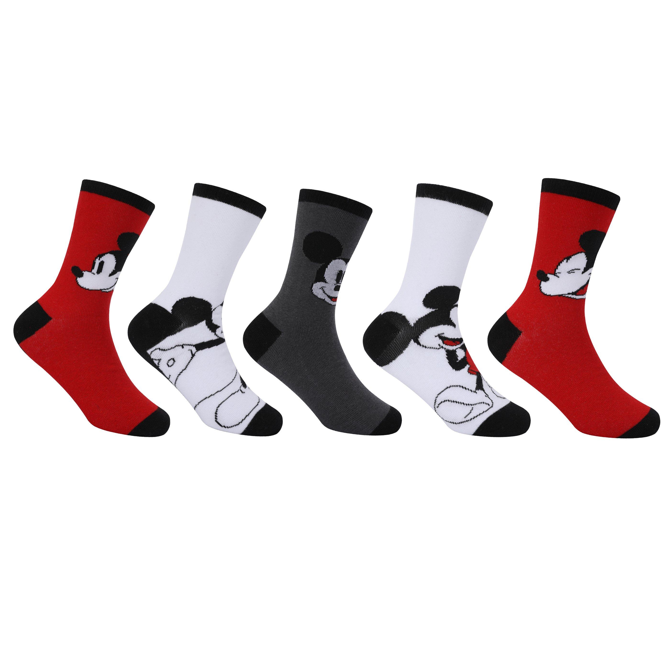 Mickey Mouse - Character - Character Crew Sock 5pk Junior - 1