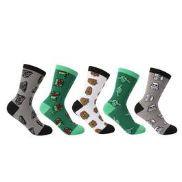 Character Character Crew Sock 5pk Junior