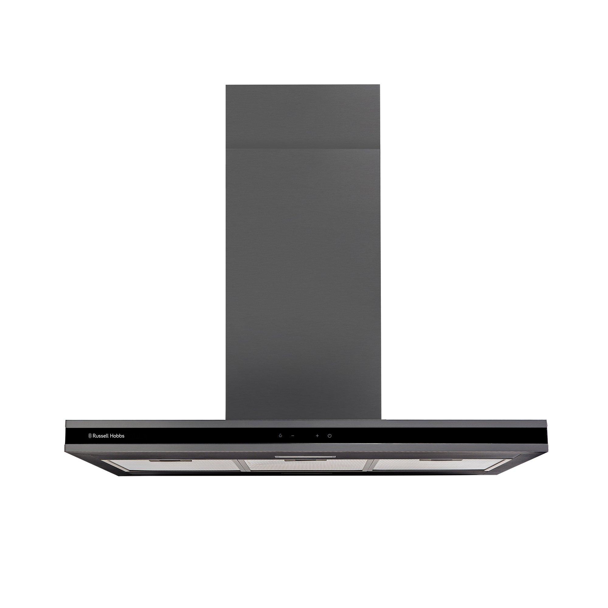 Russell Hobbs RHICH904DB Midnight Collection 90cm Island Cooker Hood, Dark Steel - Image 3
