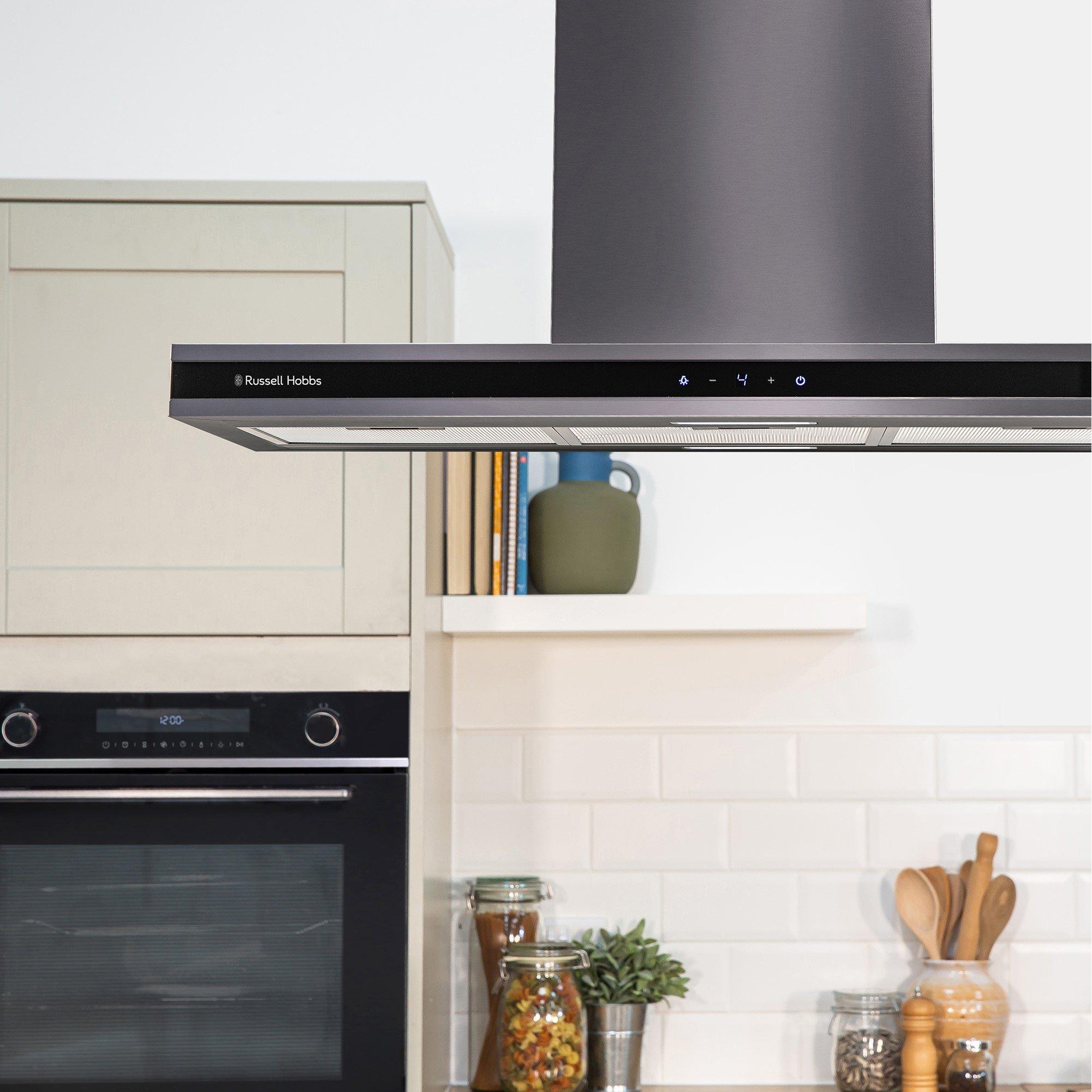 Dark Steel - Russell Hobbs - RHICH904DB 90cm Island Cooker Hood - 5